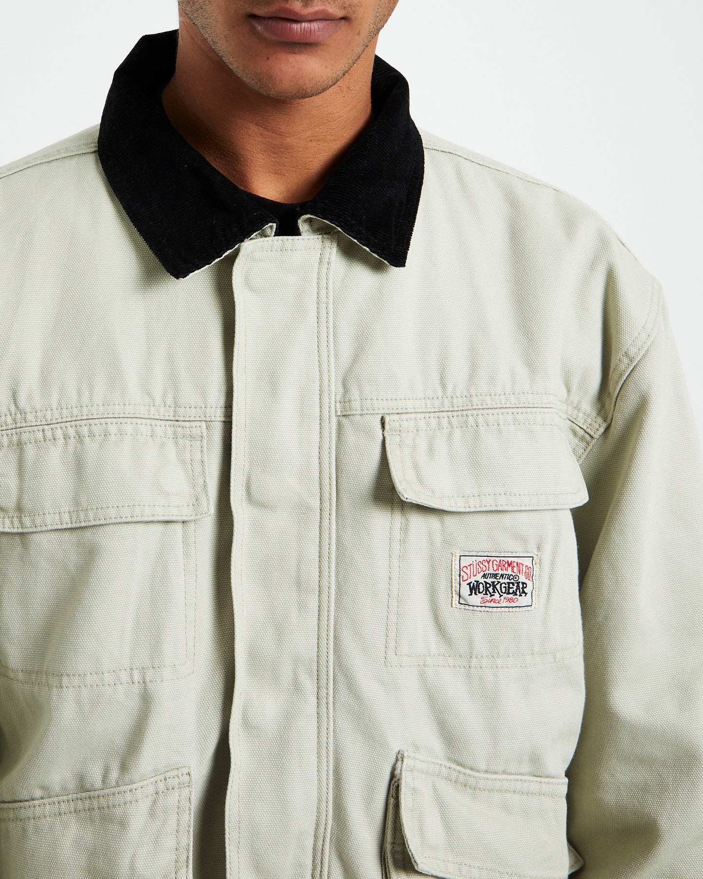 Washed Canvas Shop Jacket Bone