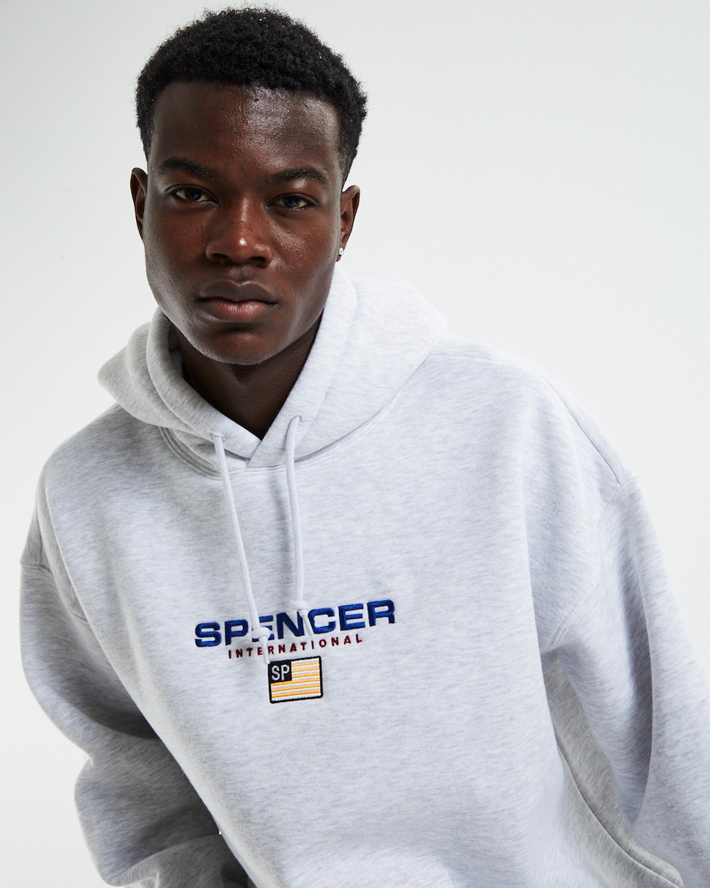 International Hoodie Jumper Frost Marle Grey