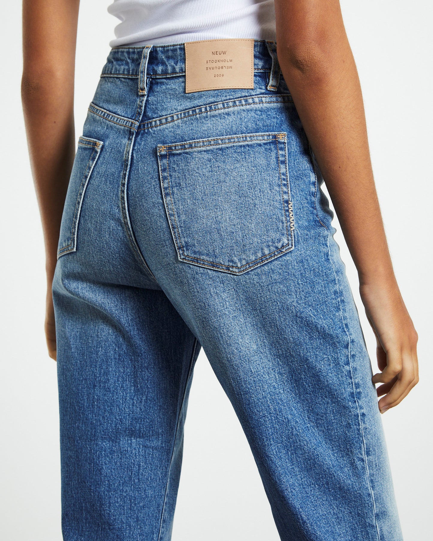 Nico Straight Denim Jeans Abandon Blue
