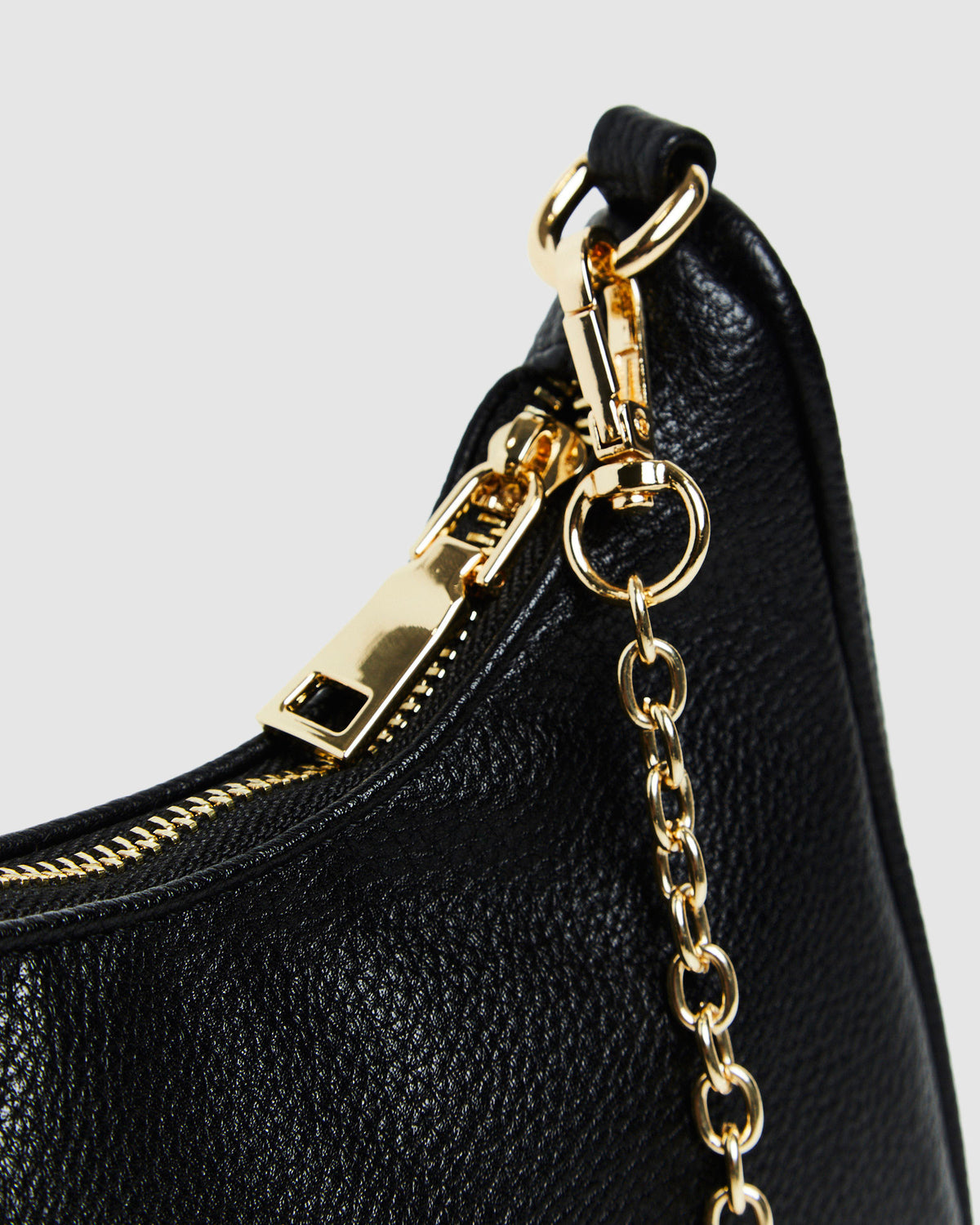 Paloma Handbag Pebble Black/Gold BLACK