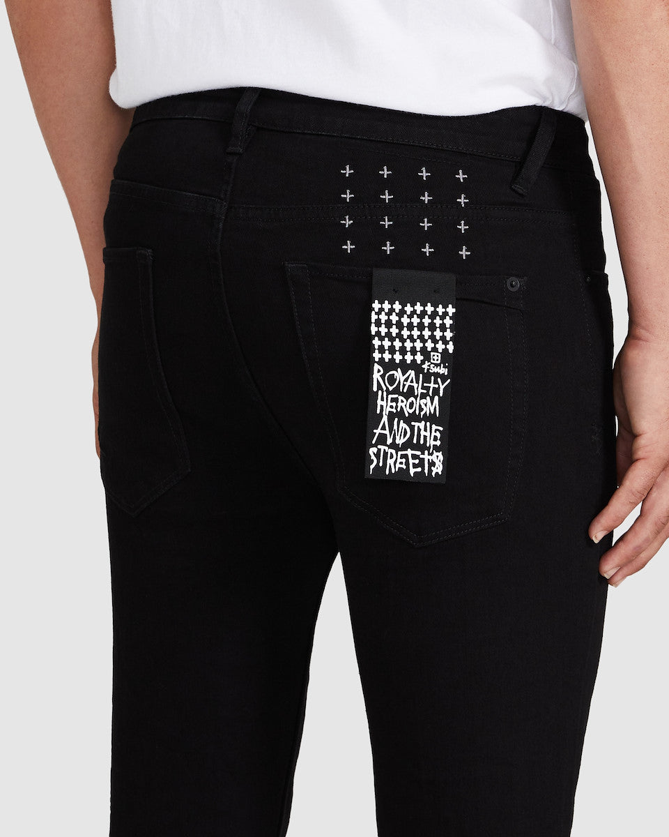 Van Winkle Jeans Rebel Trashed Black