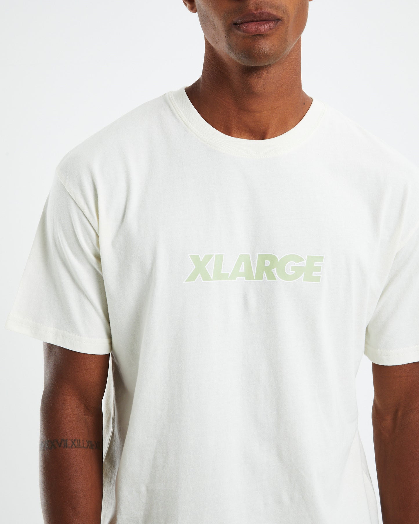 Text Logo Short Sleeve T-Shirt Ivory White