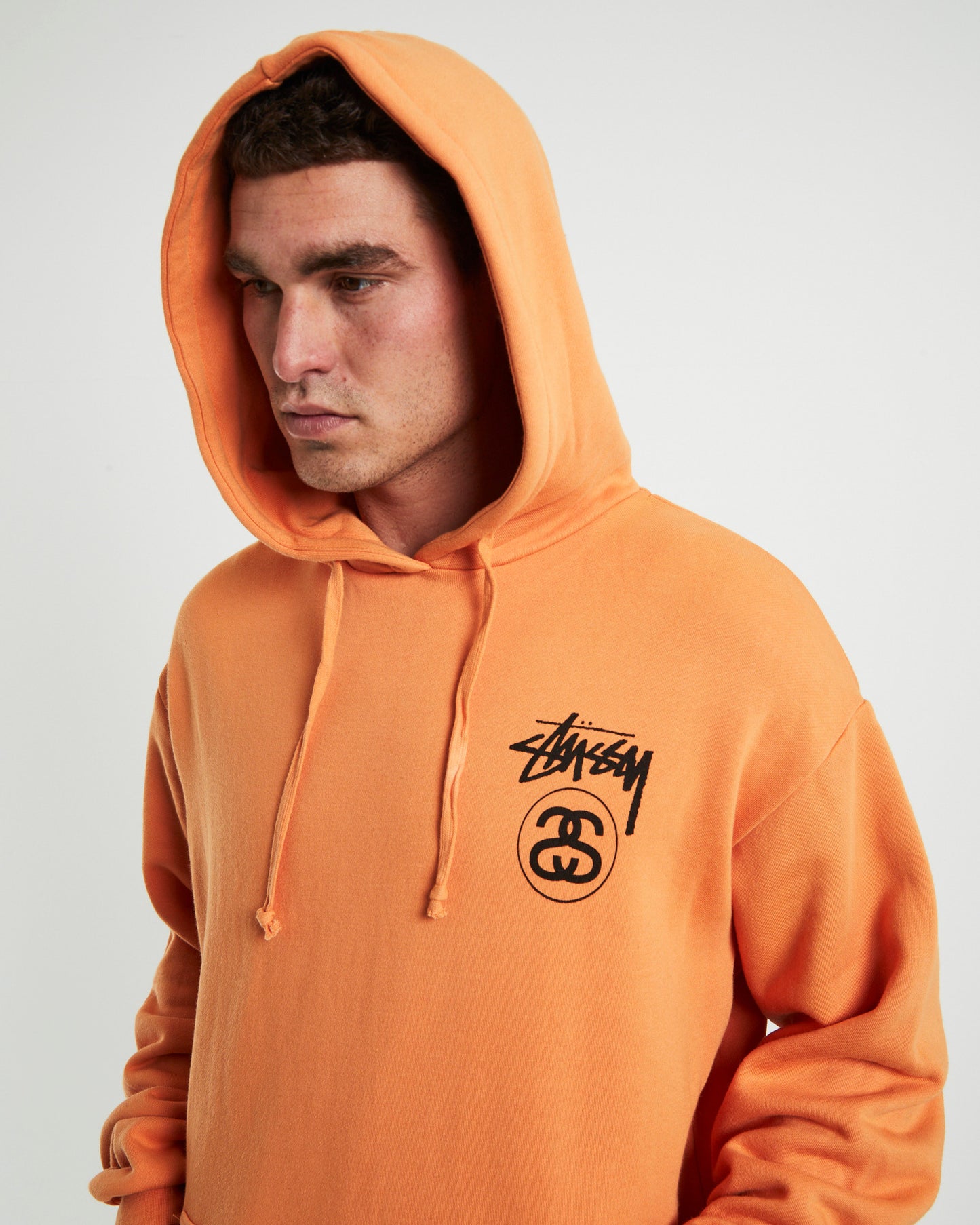 Solid Stock Link Hood Apricot