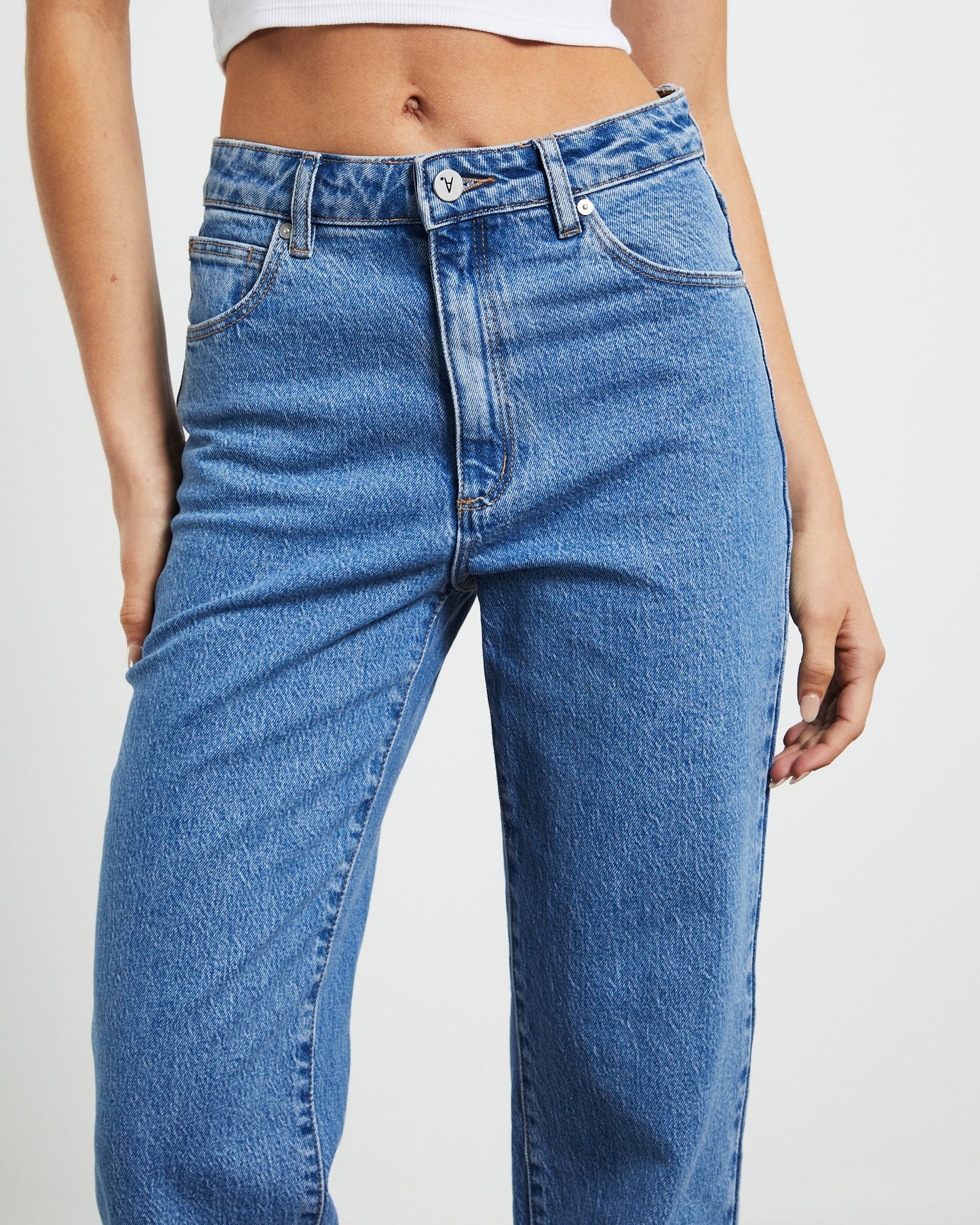 A 94 High Straight Petite Jeans Debbie Blue