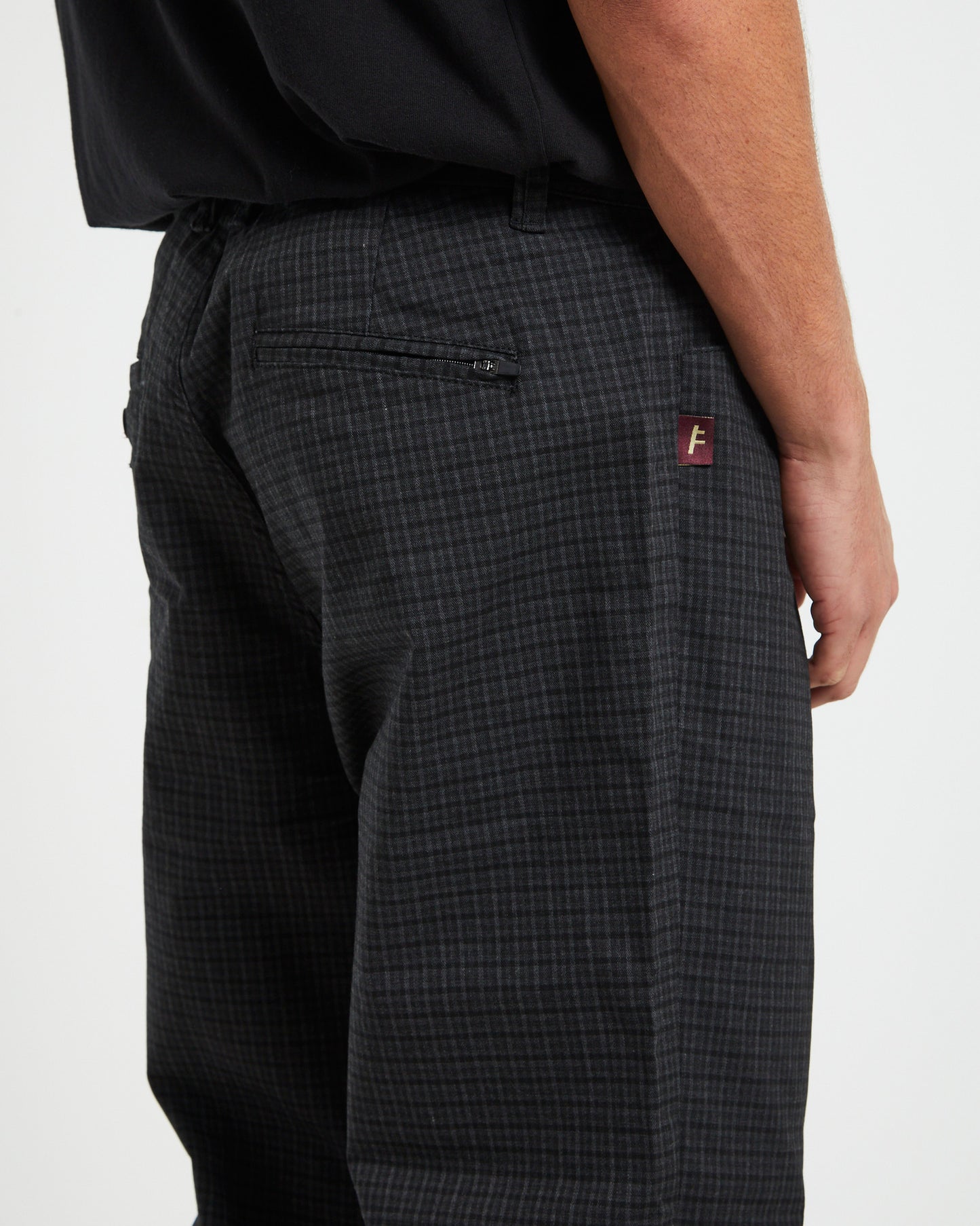 AG Sakte Check Pants in Black