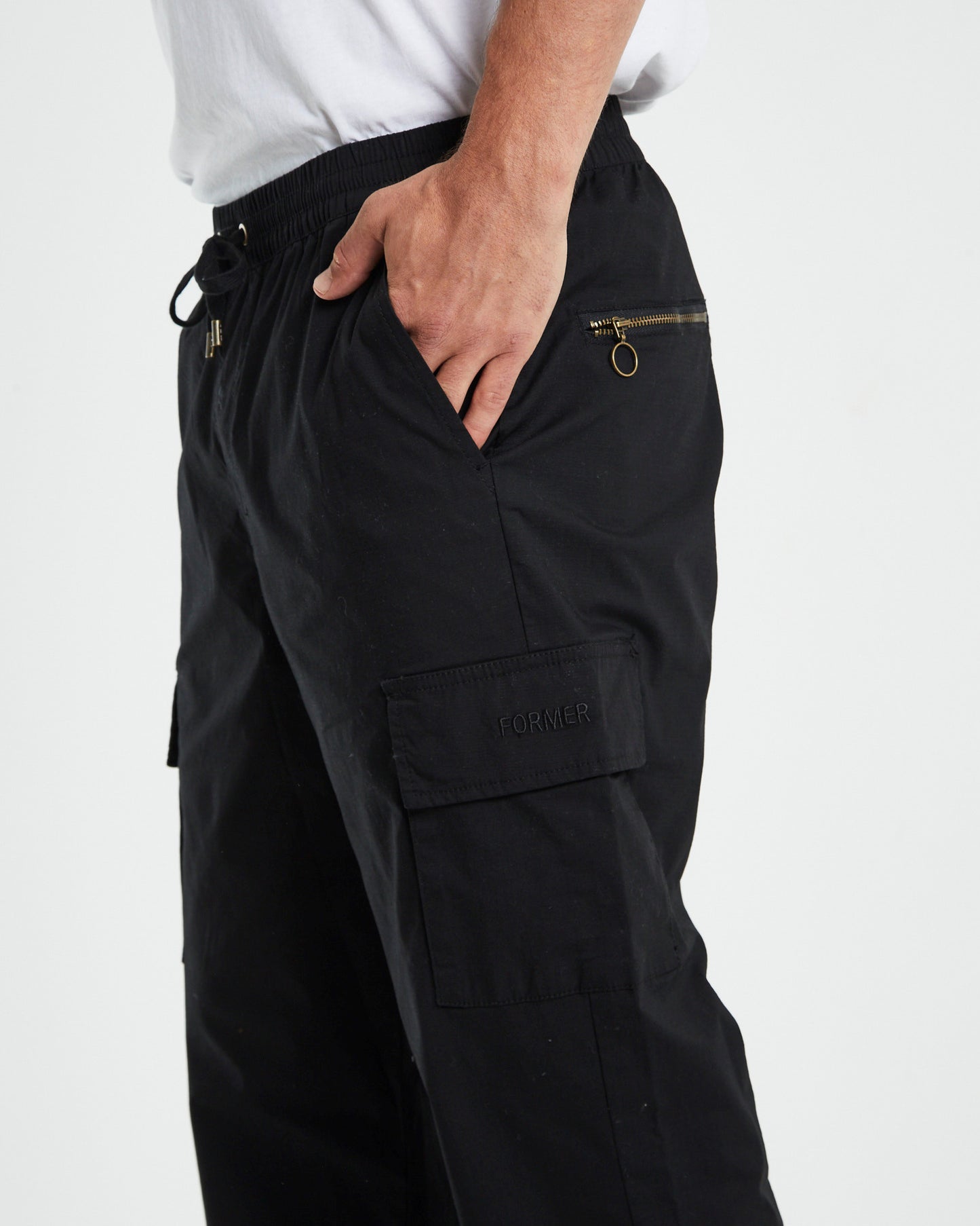 Prayer Cargo Pants Black