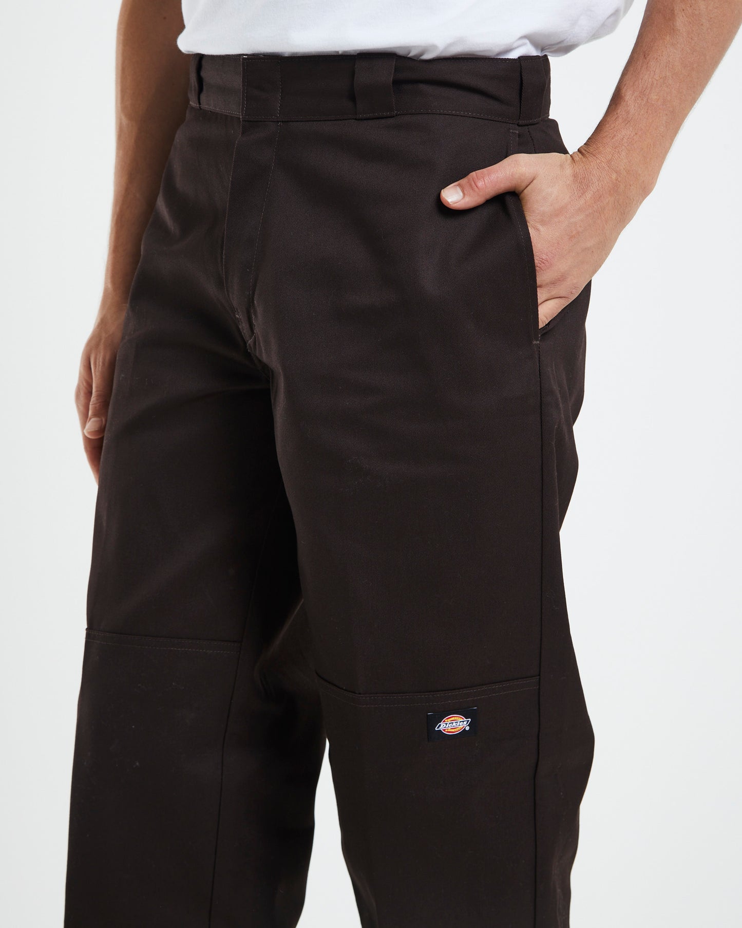 85-283 Loose Fit Pants Dark Brown