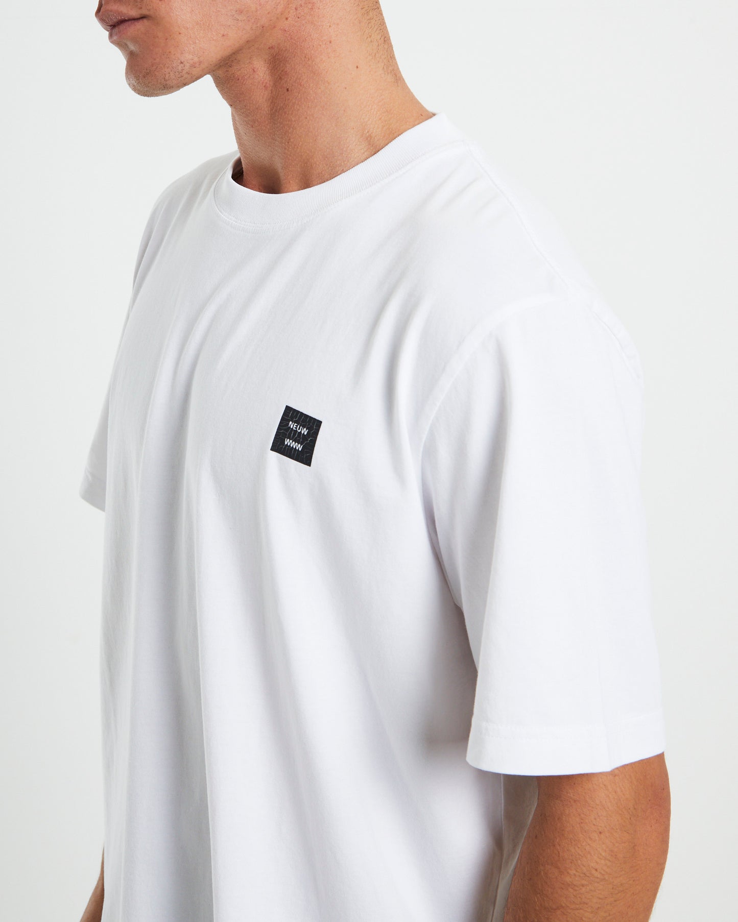 Samo Repair Short Sleeve Logo T-Shirt in White