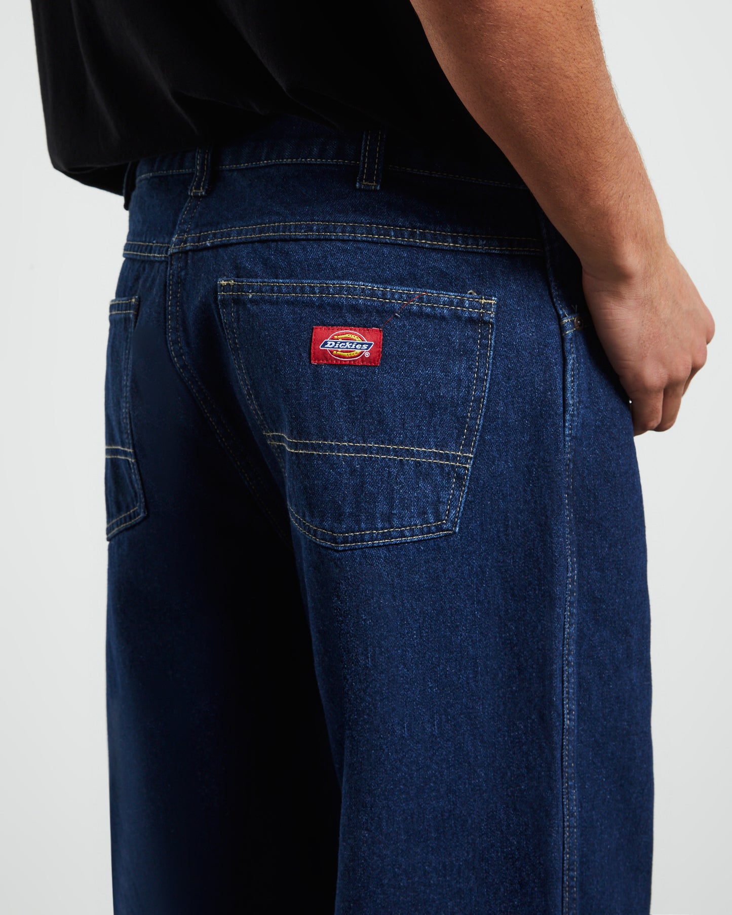 13296 Relaxed Straight Fit Denim Jeans Stone Washed