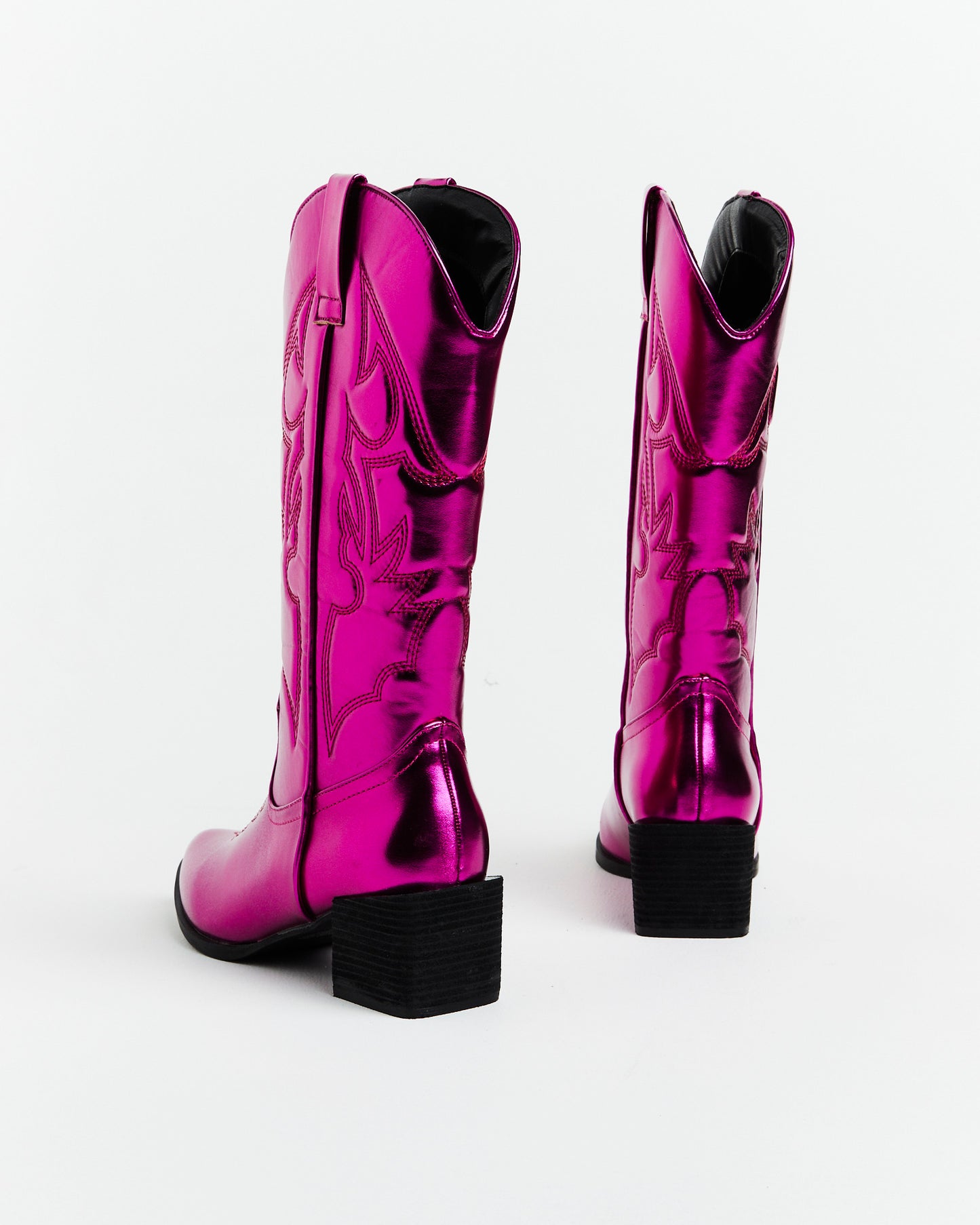Ranger Cowboy Boot in Metallic Pink