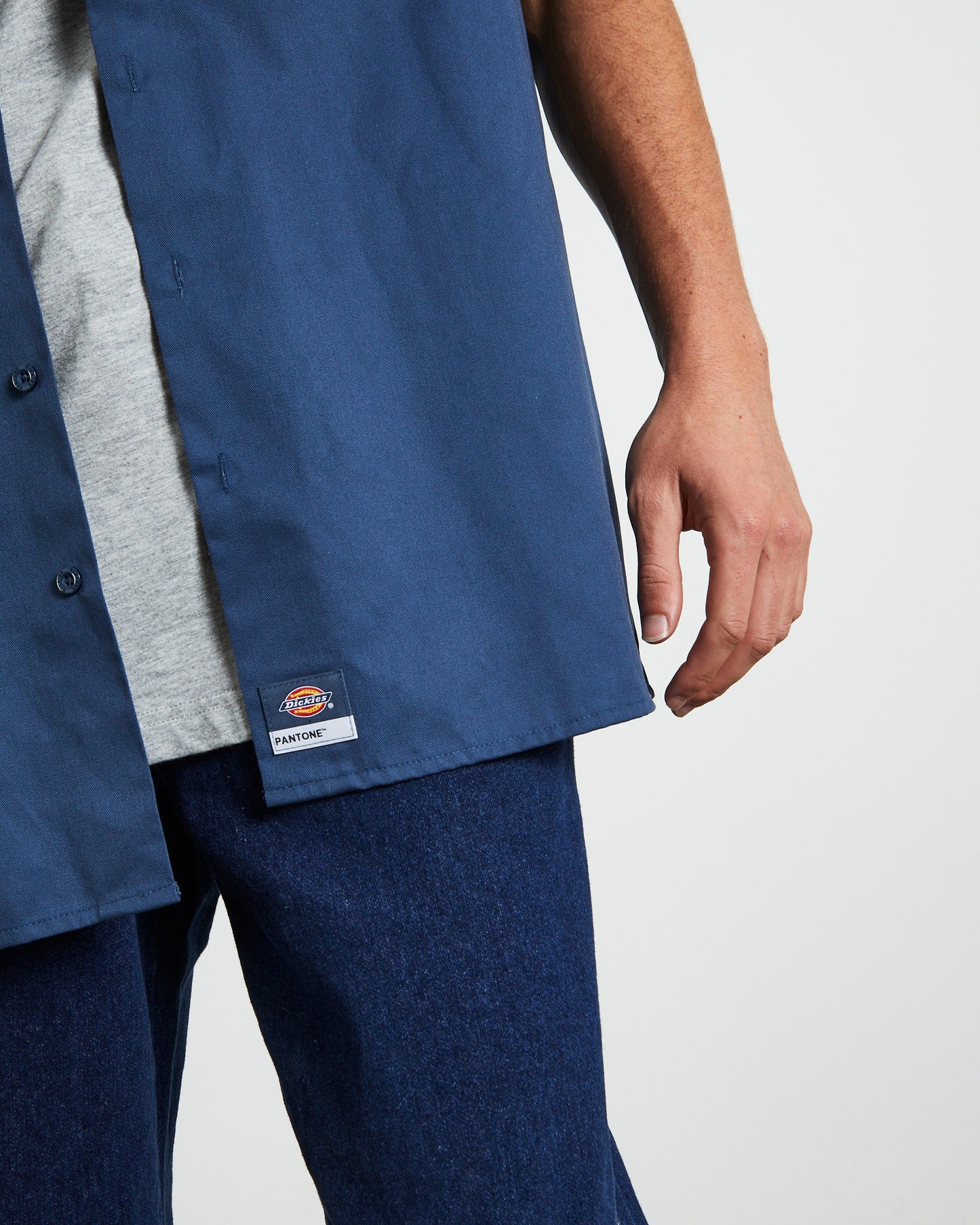 1574 Short Sleeve Shirt in Dark Denim Denim
