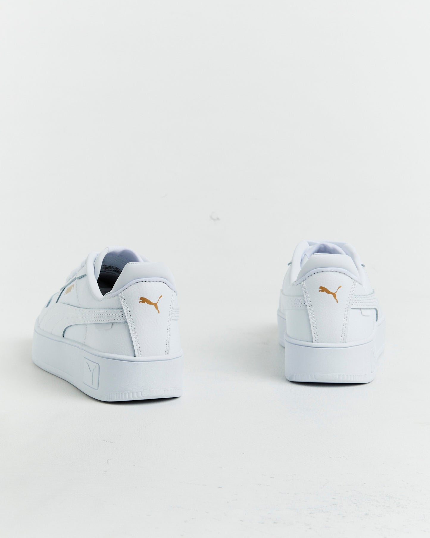 Carina Street Puma Sneakers in White/Gold