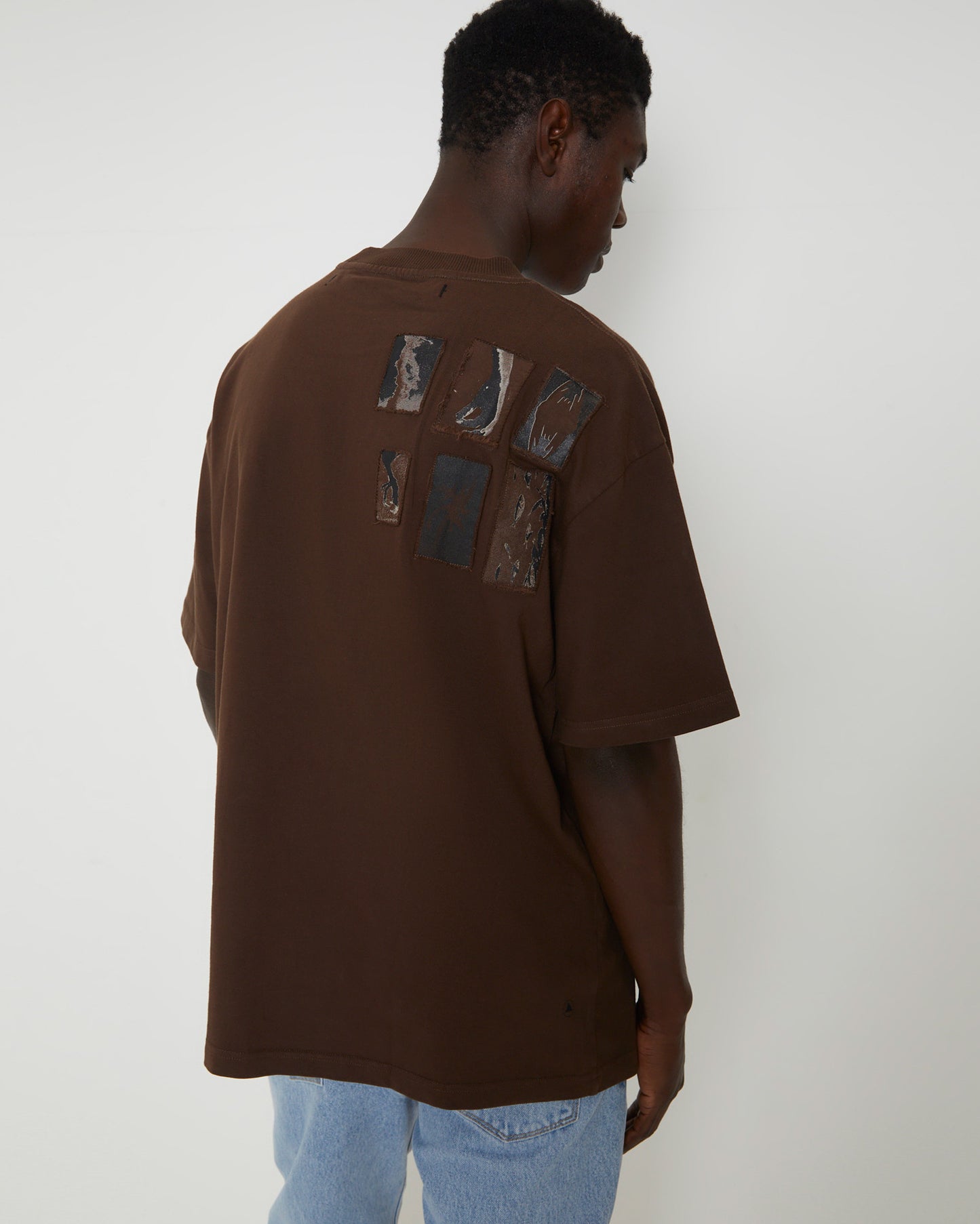 Surrealist Short Sleeve T-Shirt in Brown