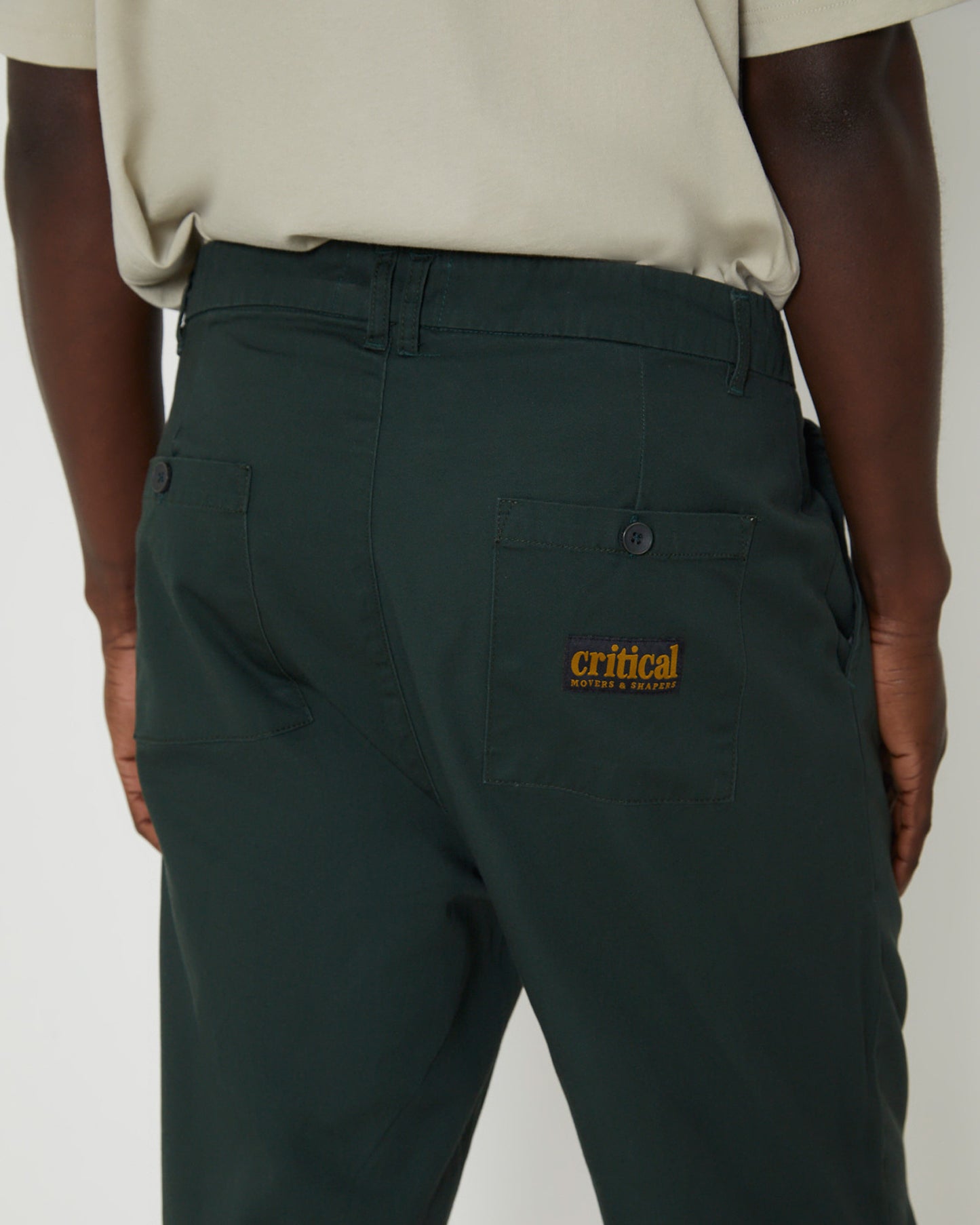Harro Pleat Pants in Pine Green