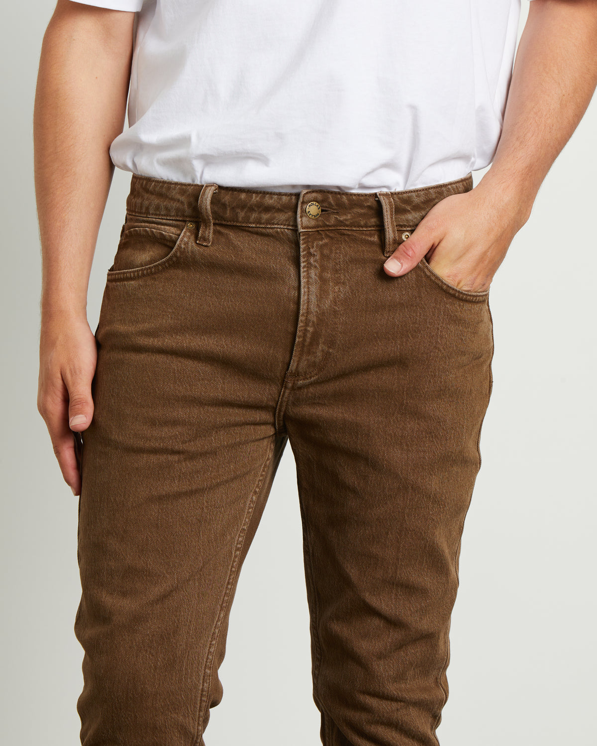 Tim Slim Denim Jeans Coast COAST BROWN