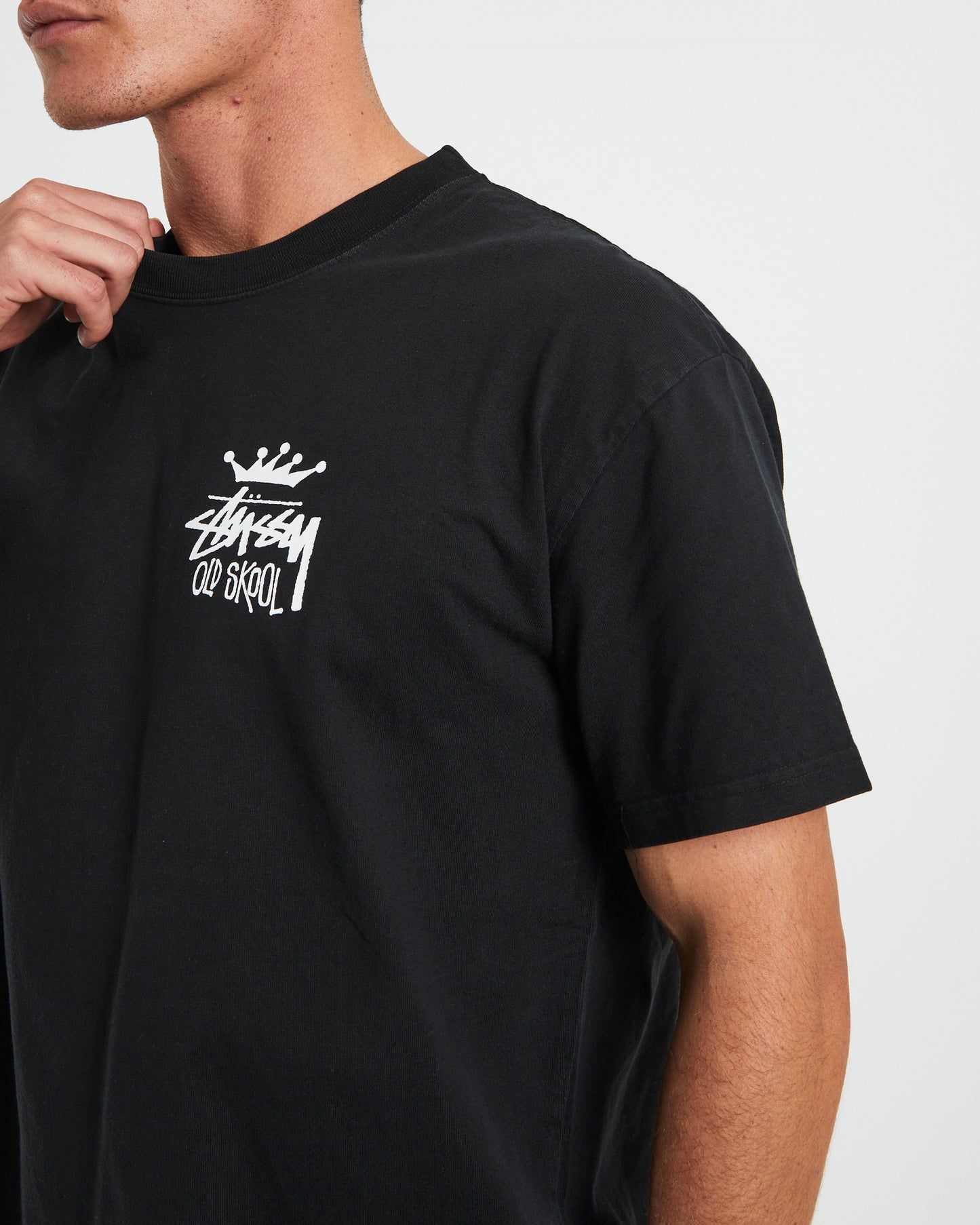 Old Skool Heavyweight Short Sleeve T-Shirt in Black