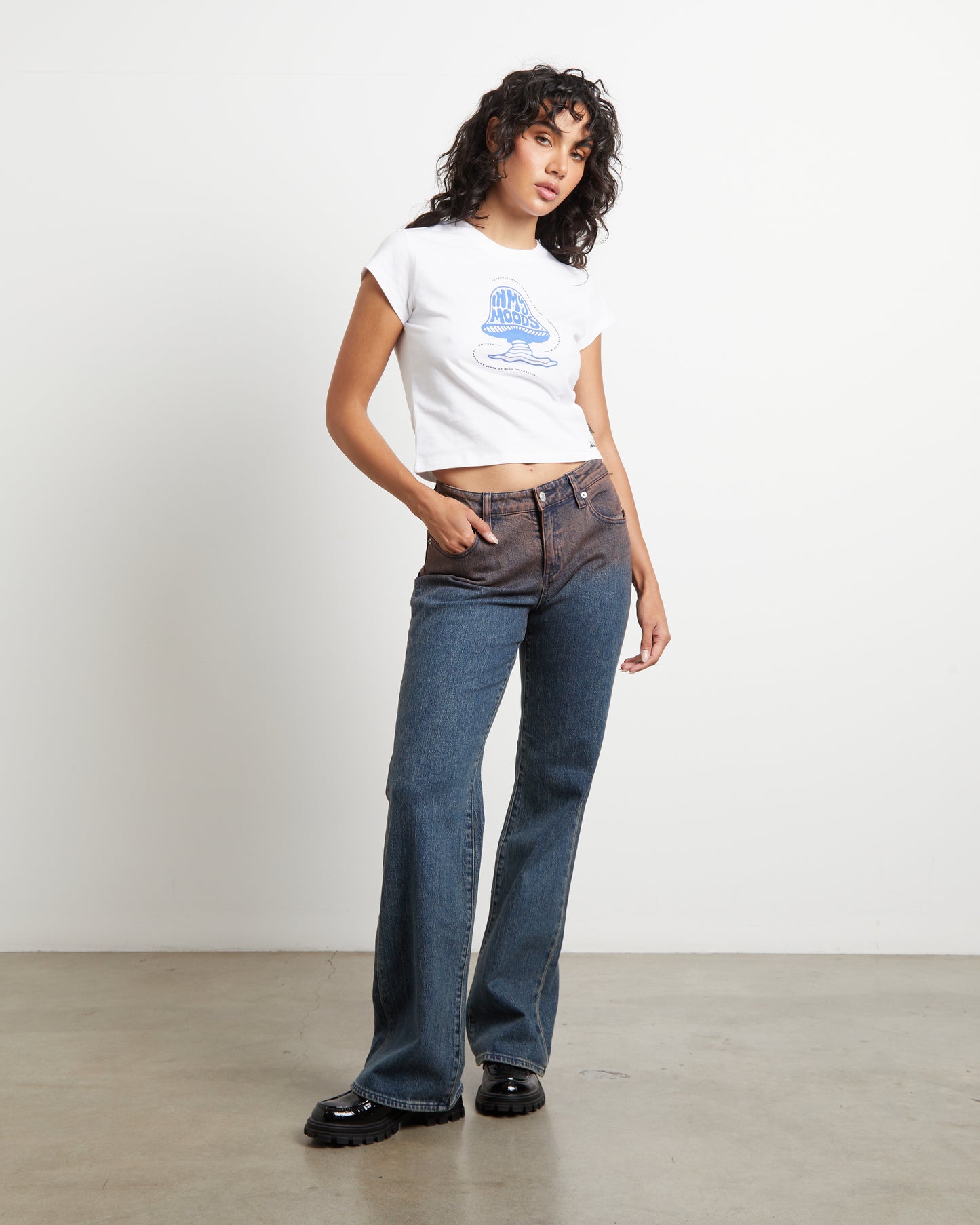 90s Baby Moods Tee in White