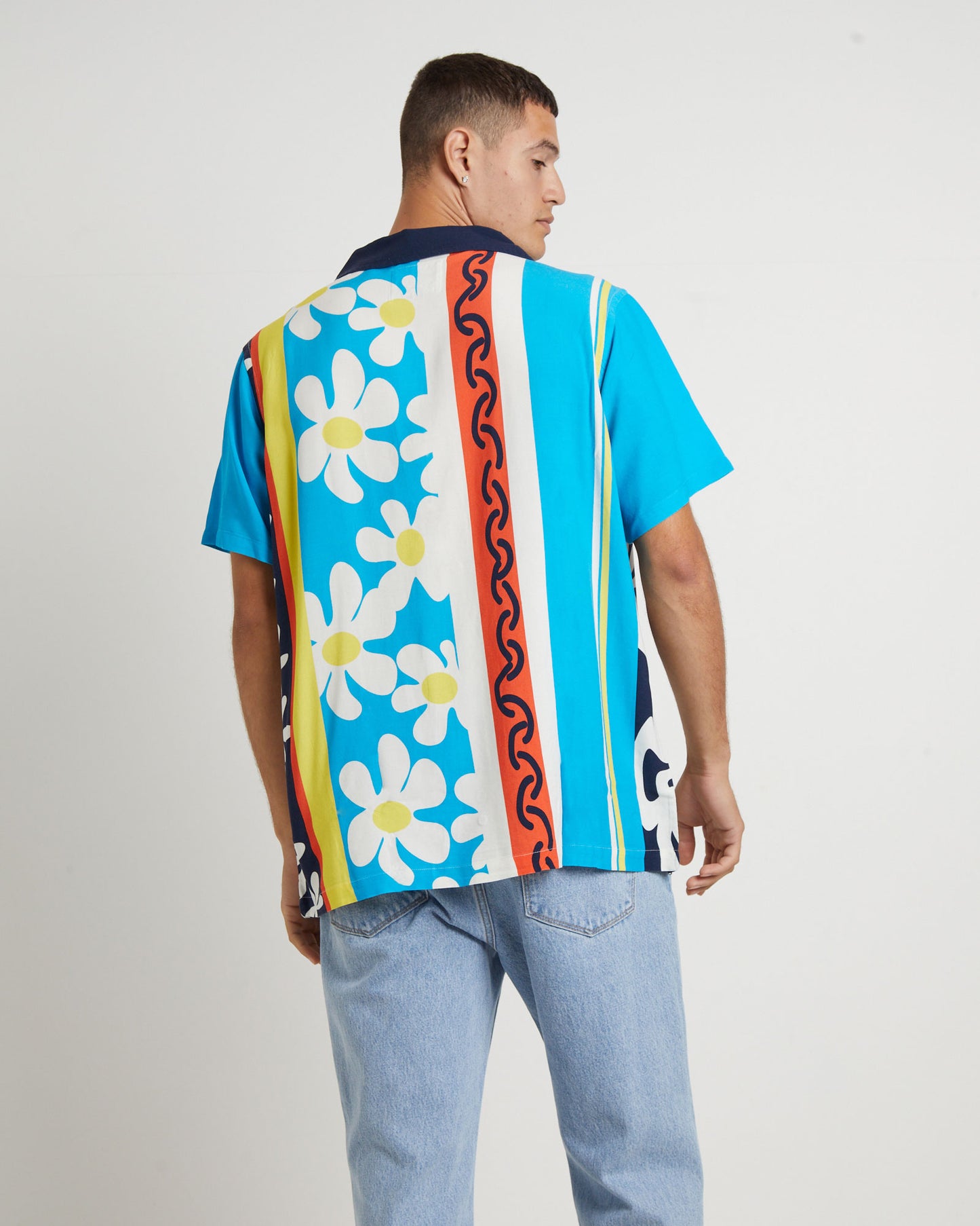 Heaven And Earth Short Sleeve Shirt in Blue