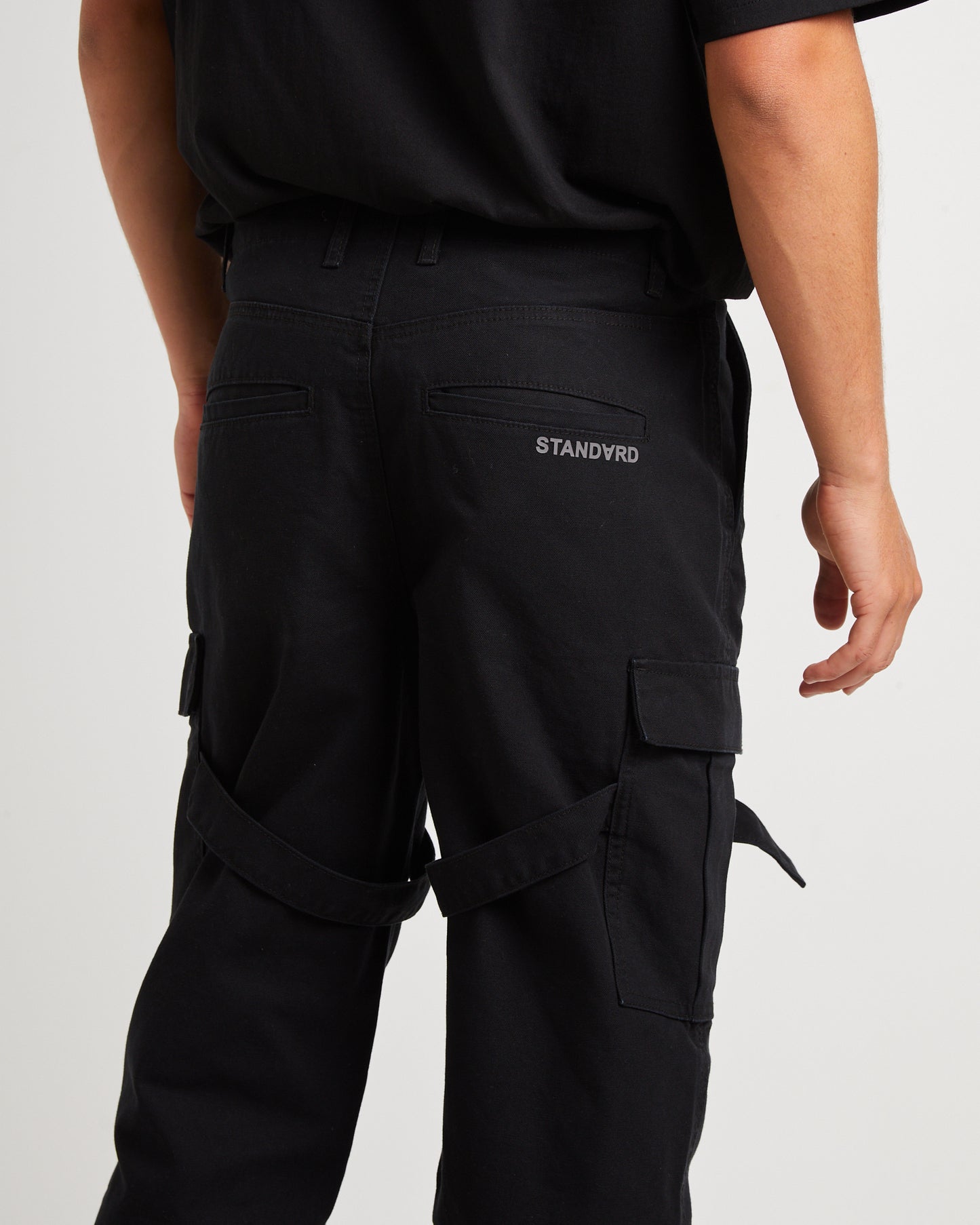 Chicane Cargo Pants in Black