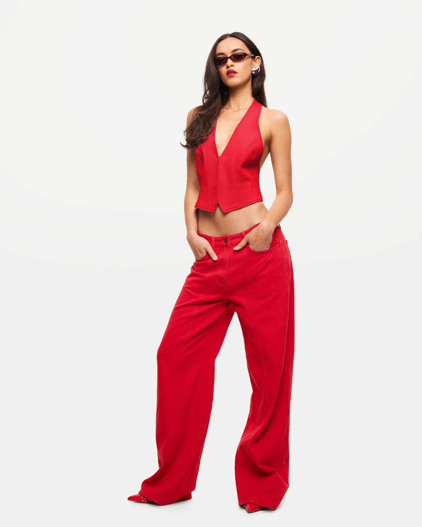 Dawson Jeans in Crimsom Red