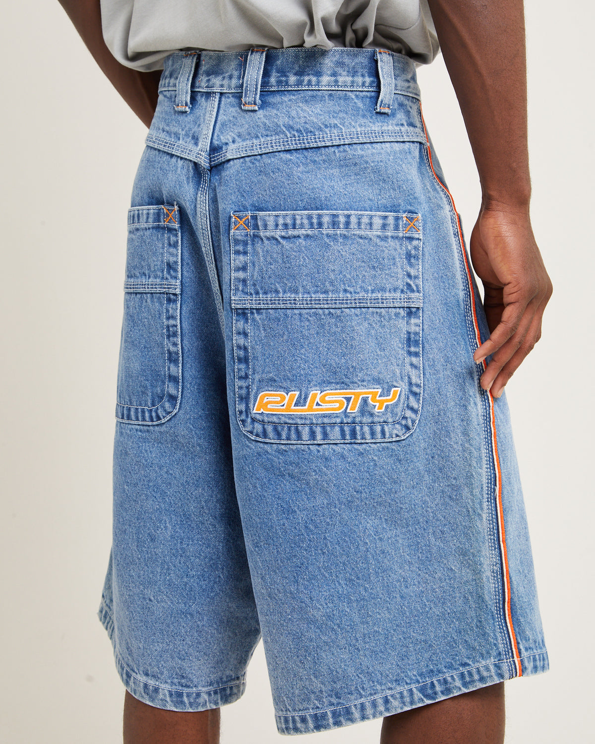 Flip Daddy Draggin Denim Jorts Middy Blue MIDDY BLUE