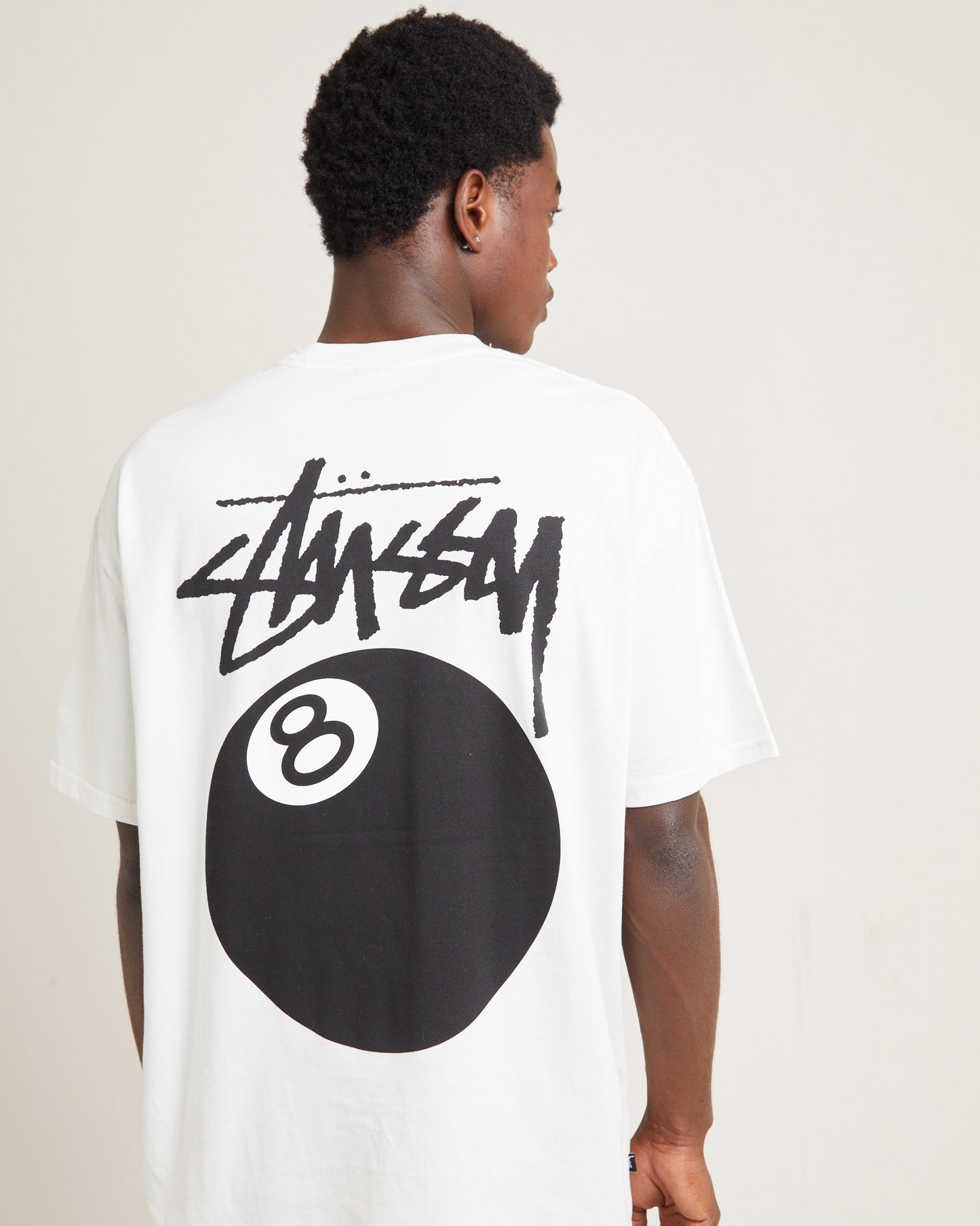 8 Ball Heavyweight Short Sleeve T-Shirt Washed White