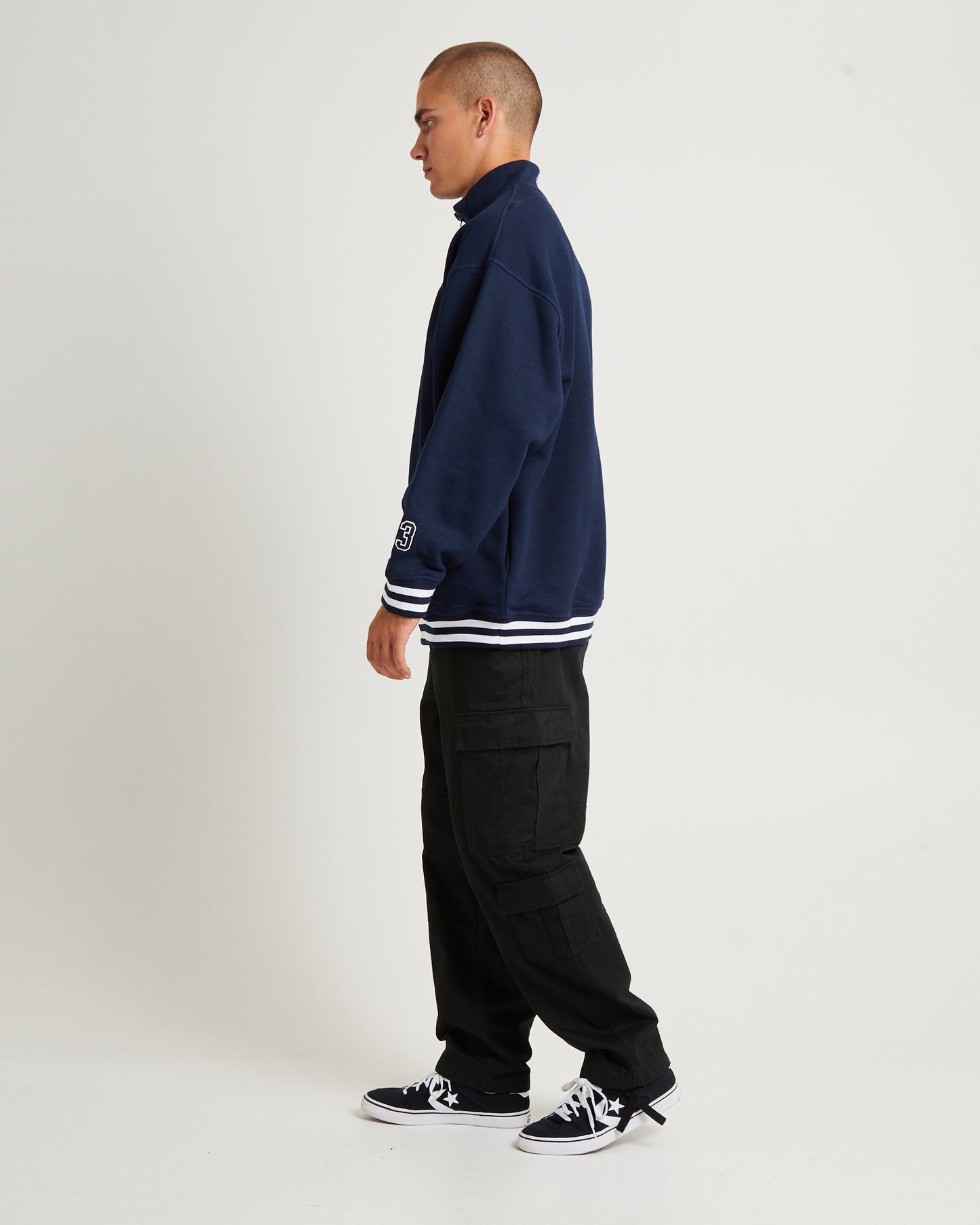 Beta 1/4 Zip Top Dark Navy