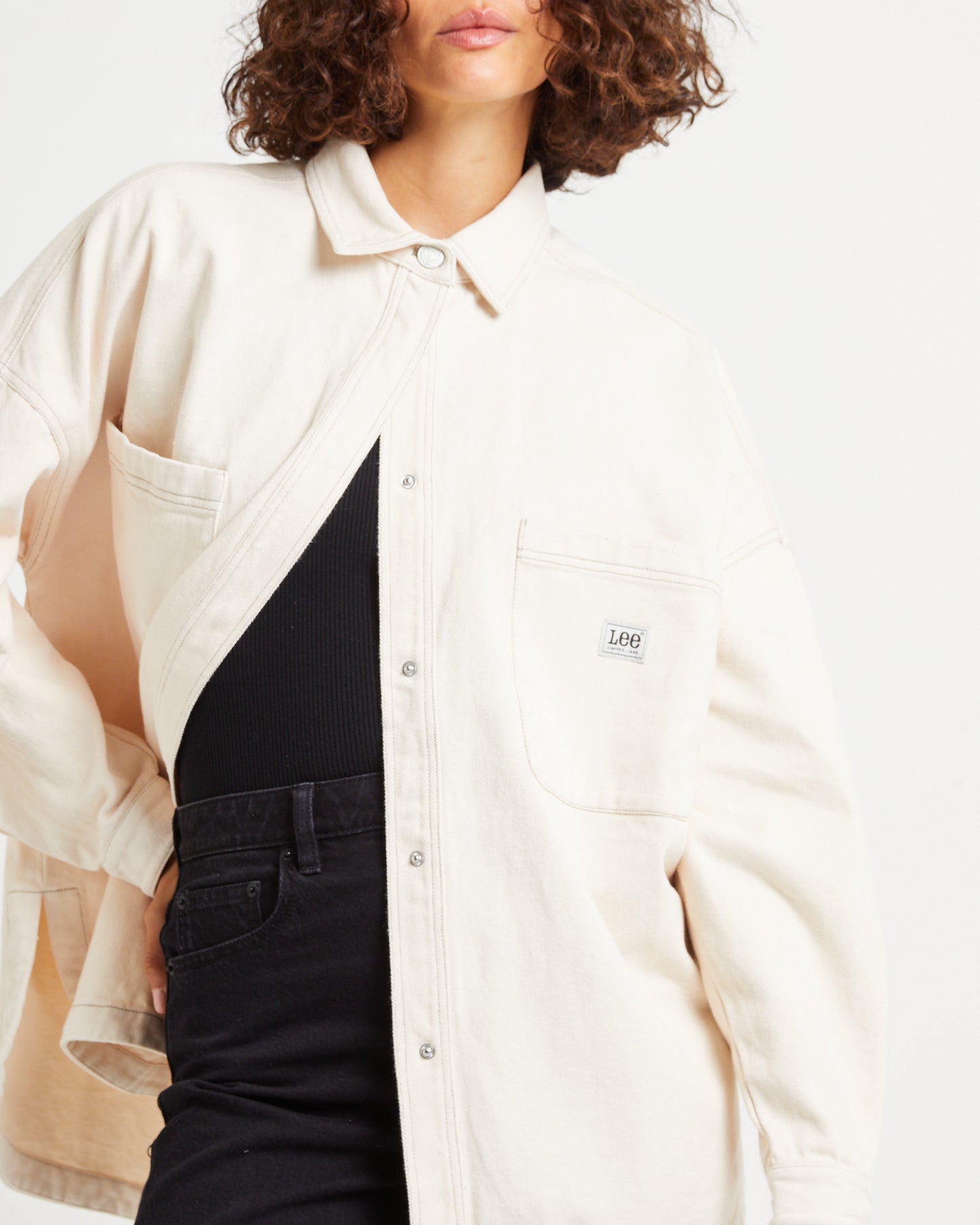 Lee Limited Denim Shacket Unbleached