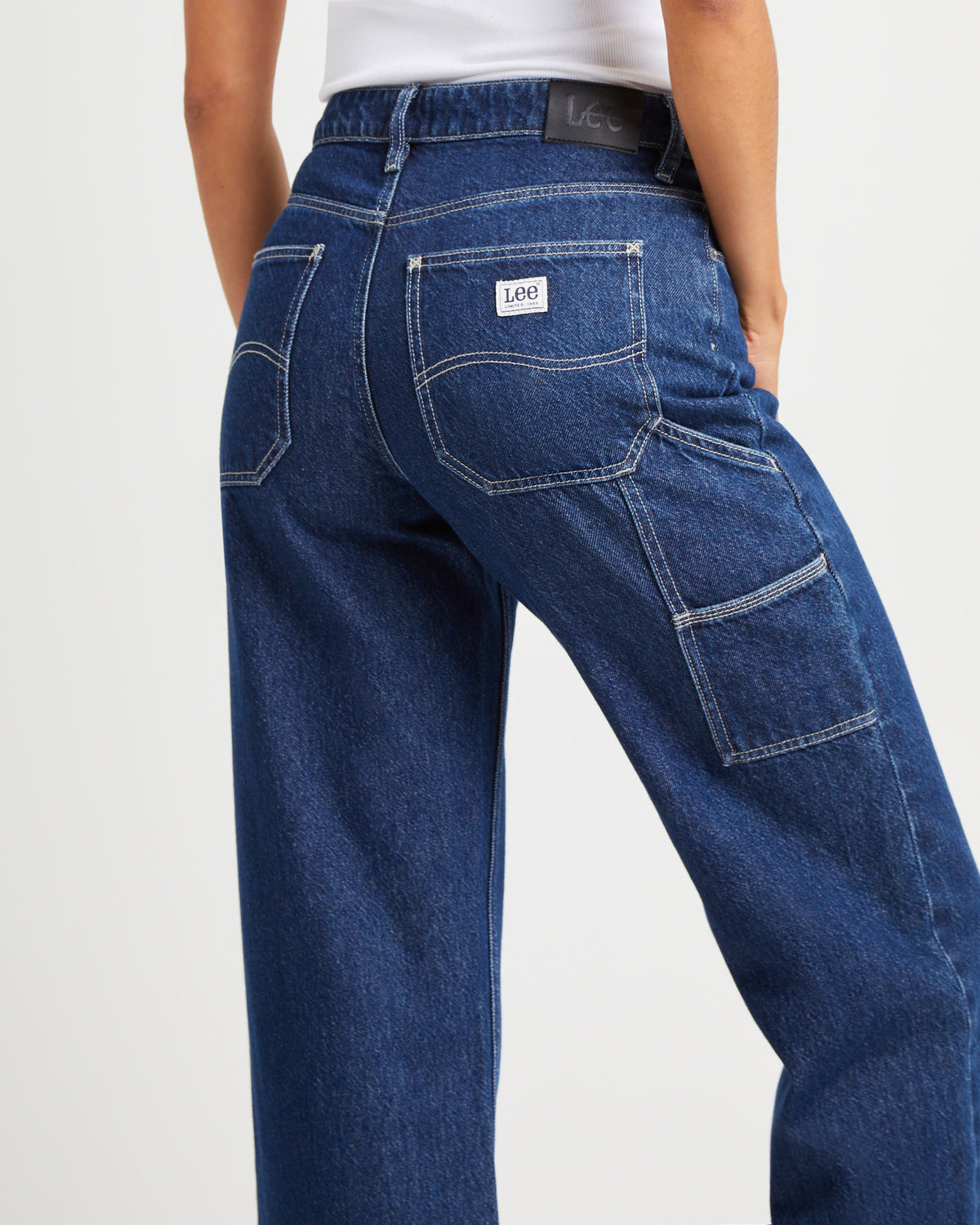 Mid Baggy Denim Jeans Trip INDIGO TRIP