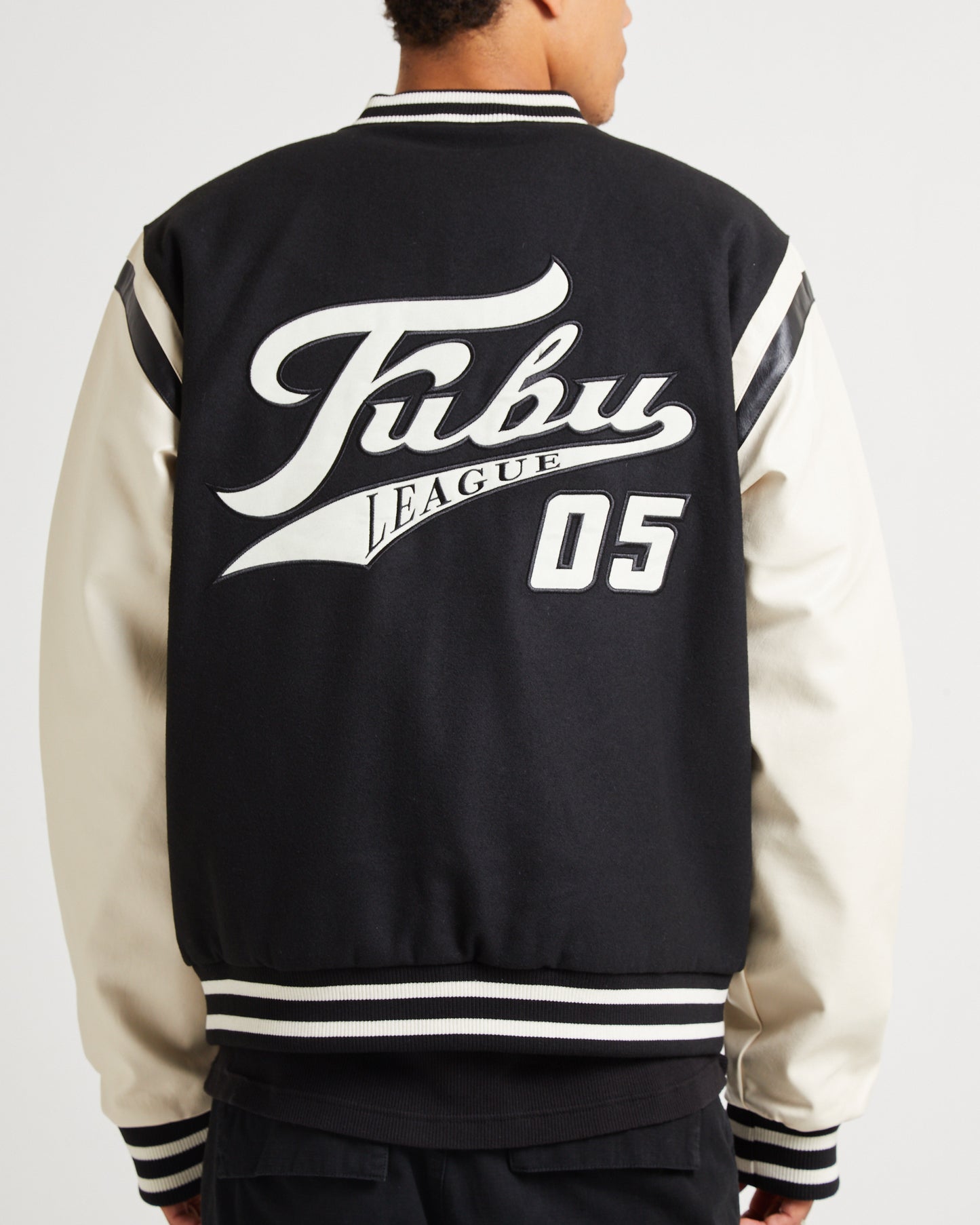 Old English College Jacket Black