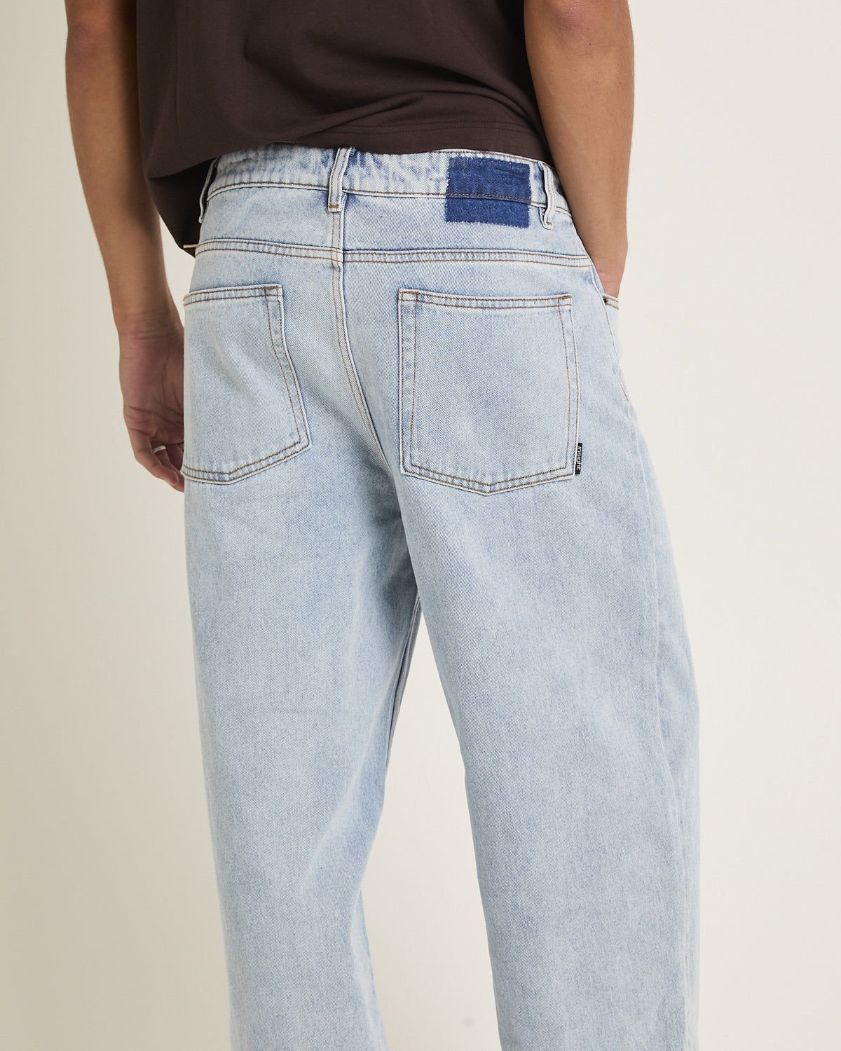 Knocker Wide Leg Denim Jeans AFTERS BLUE