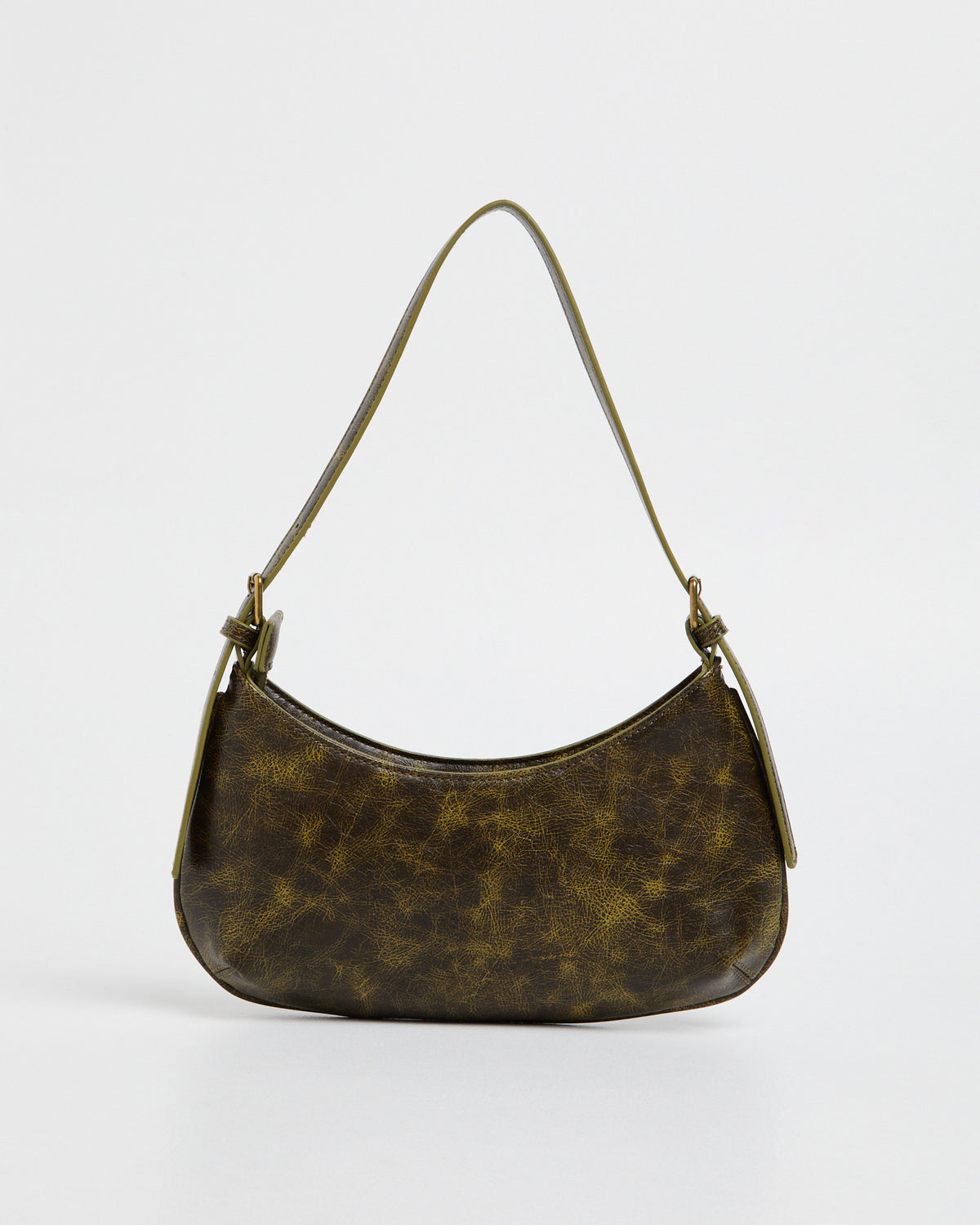 Cari Shoulder Bag Green Distressed GRNDISPU PJ