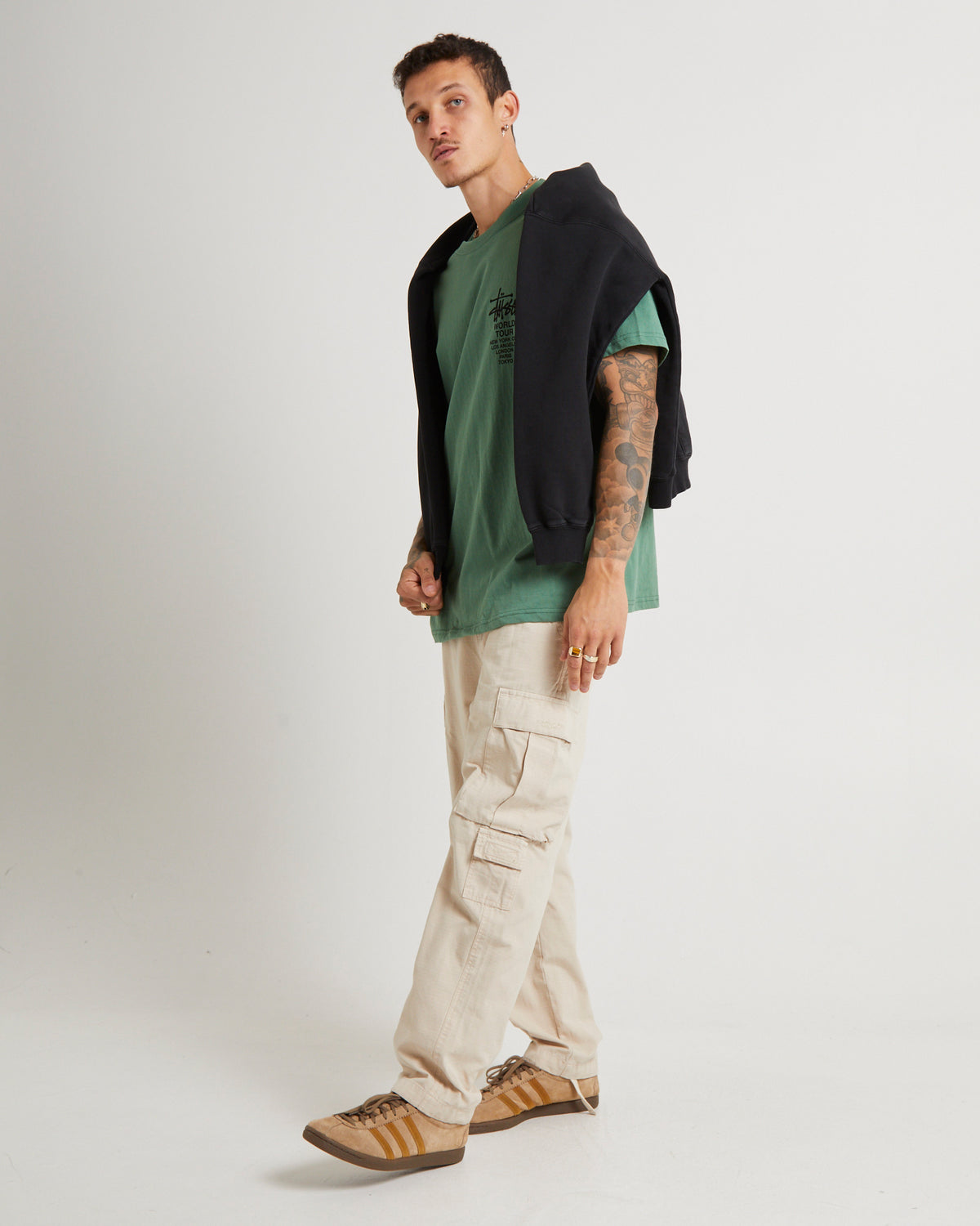 Solid World Tour LCB Short Sleeve T-Shirt GREEN