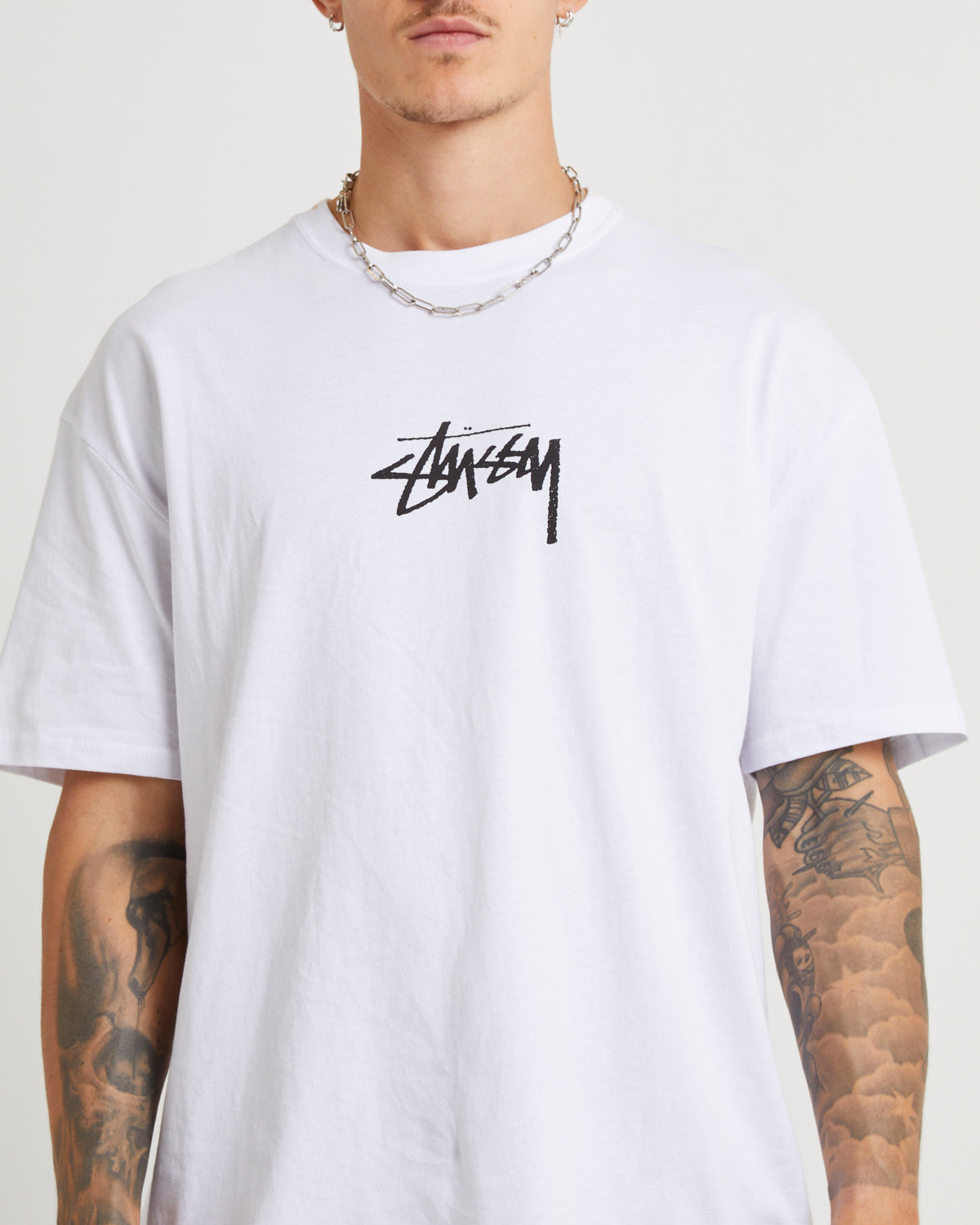 Stock Chest Short Sleeve T-Shirt WHITE
