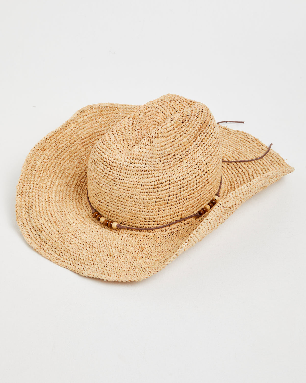Beach Side Rafia Cowboy Hat NATURAL