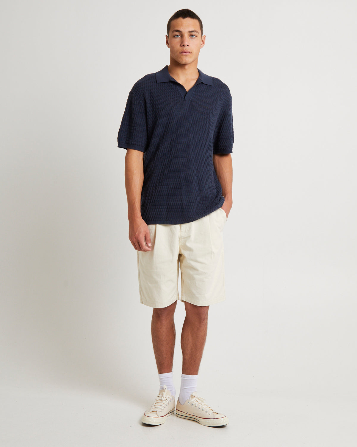 Fuller Pleated Chino Shorts NATURAL