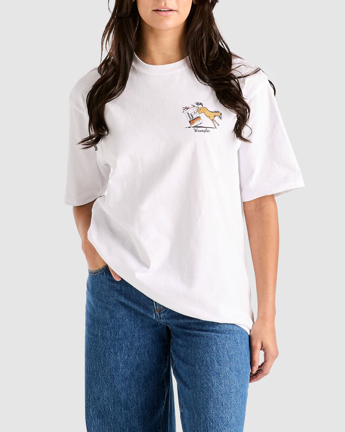 Wrangler x Better Beer Kicked Slacker T-Shirt WHITE