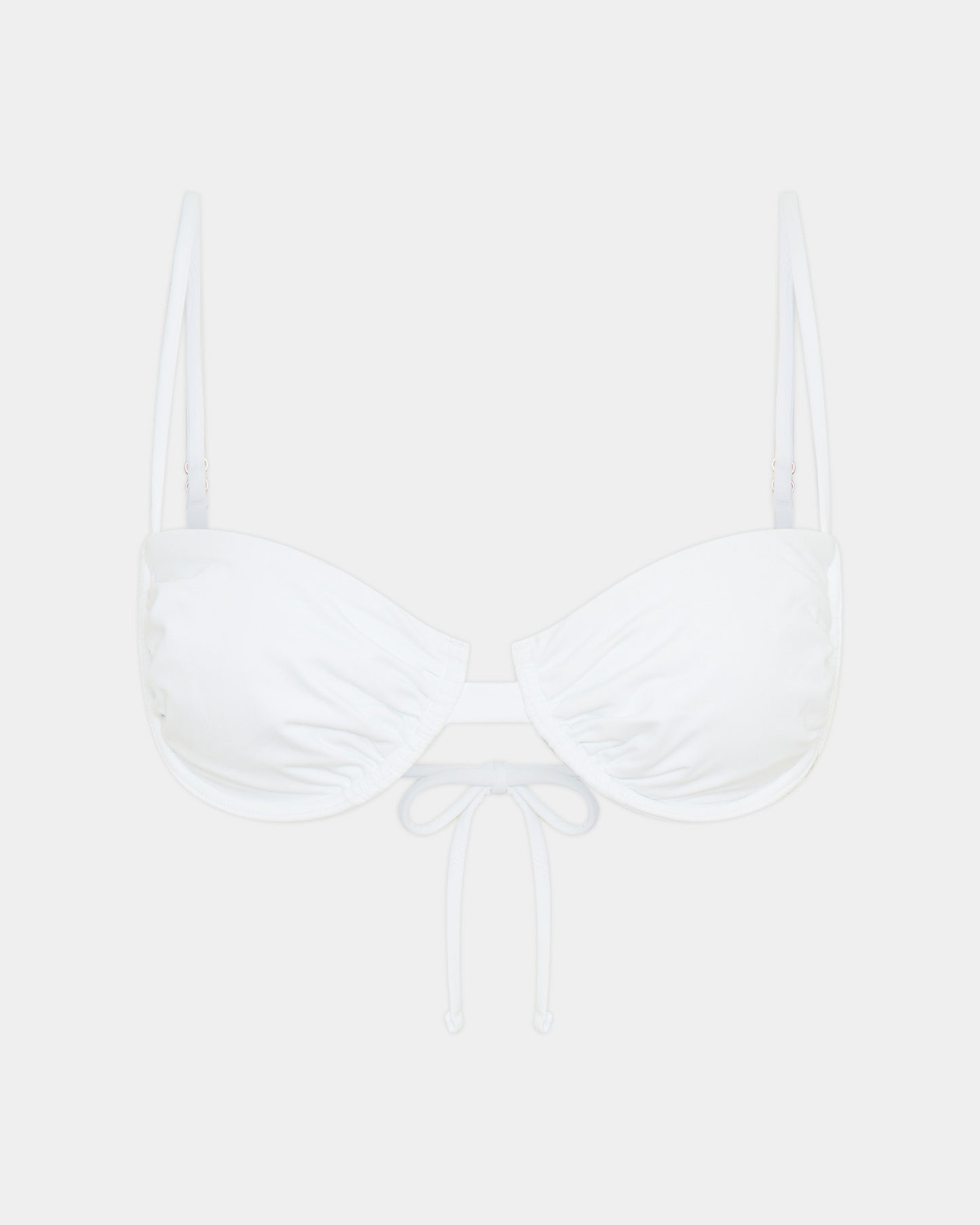 Strappy Underwire Tie Back Bikini Top