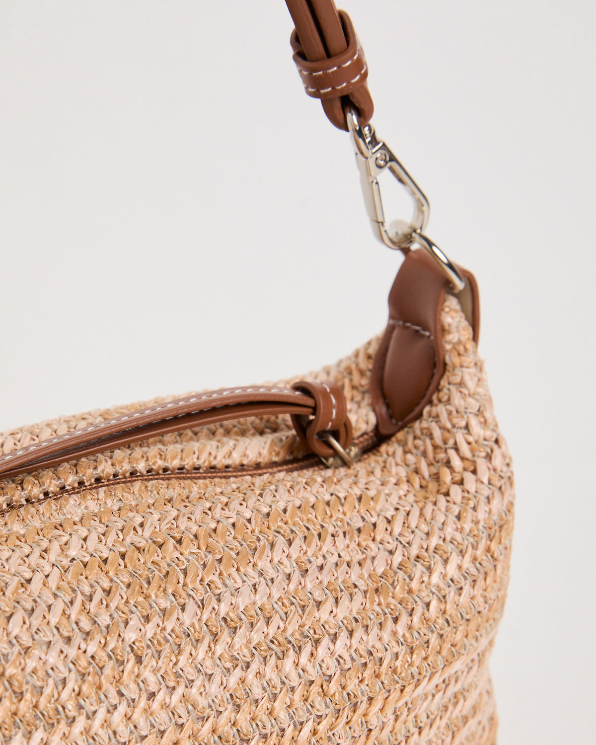 Charli Multi Crochet Shoulder Bag BEIGE