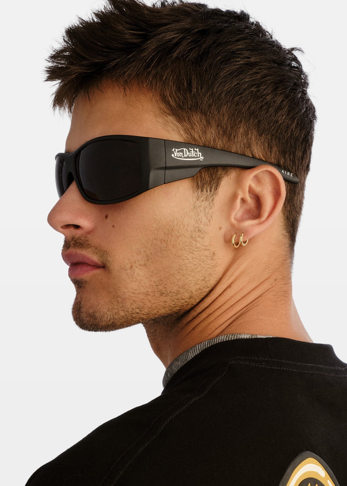 Outlawed Sunglasses MATTE BLACK SMOKE MONO