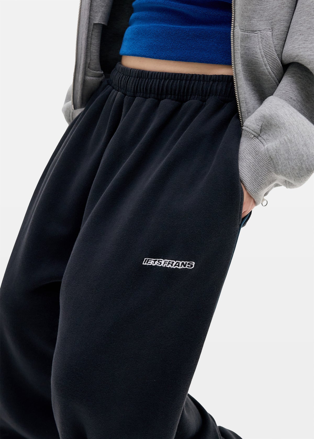 Harri Wide Leg Jogger Pants BLACK-0010