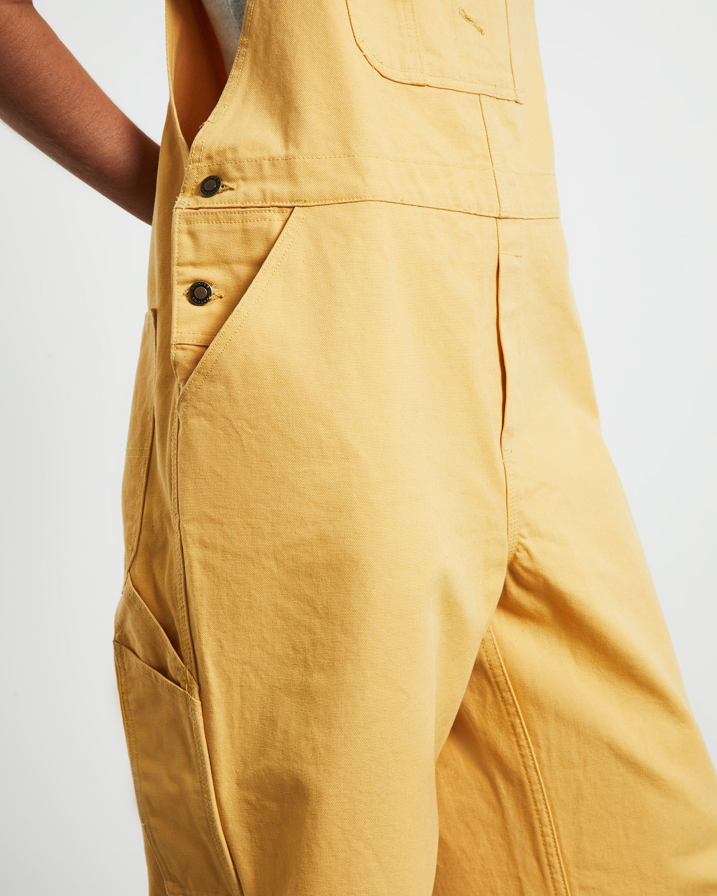 Unisex Carpenter Overalls in Cornsilk Yellow