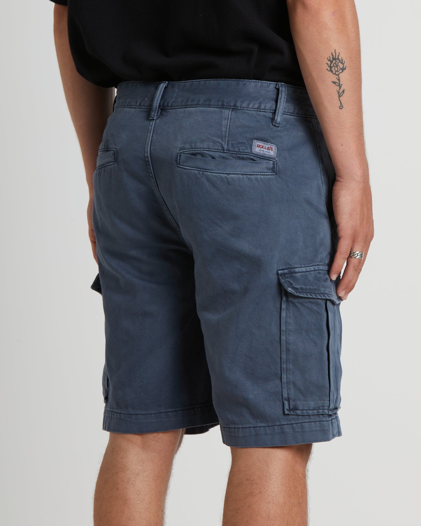 Ezy Trade Cargo Shorts in Steel Blue