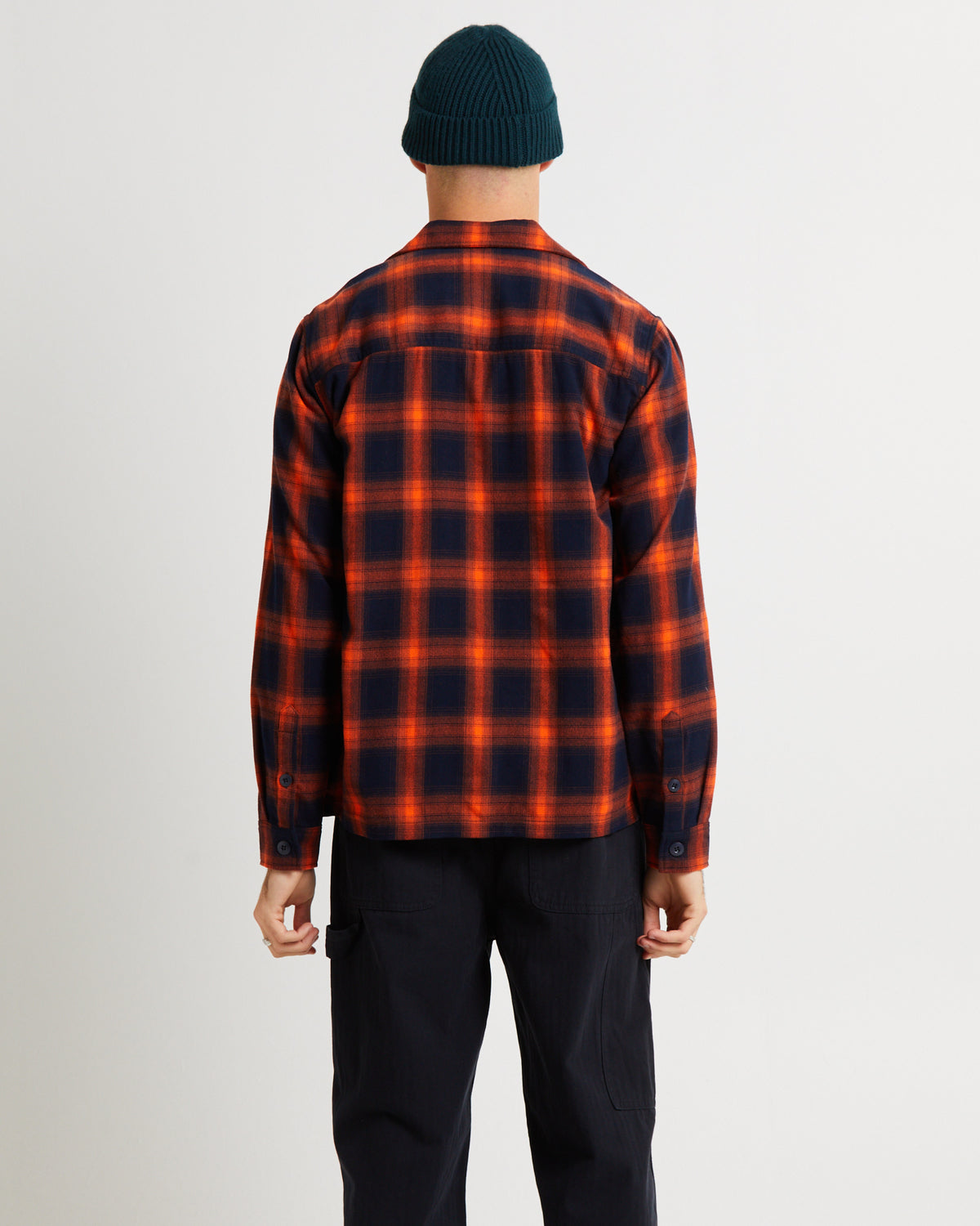 Check Fields Long Sleeve Shirt Navy