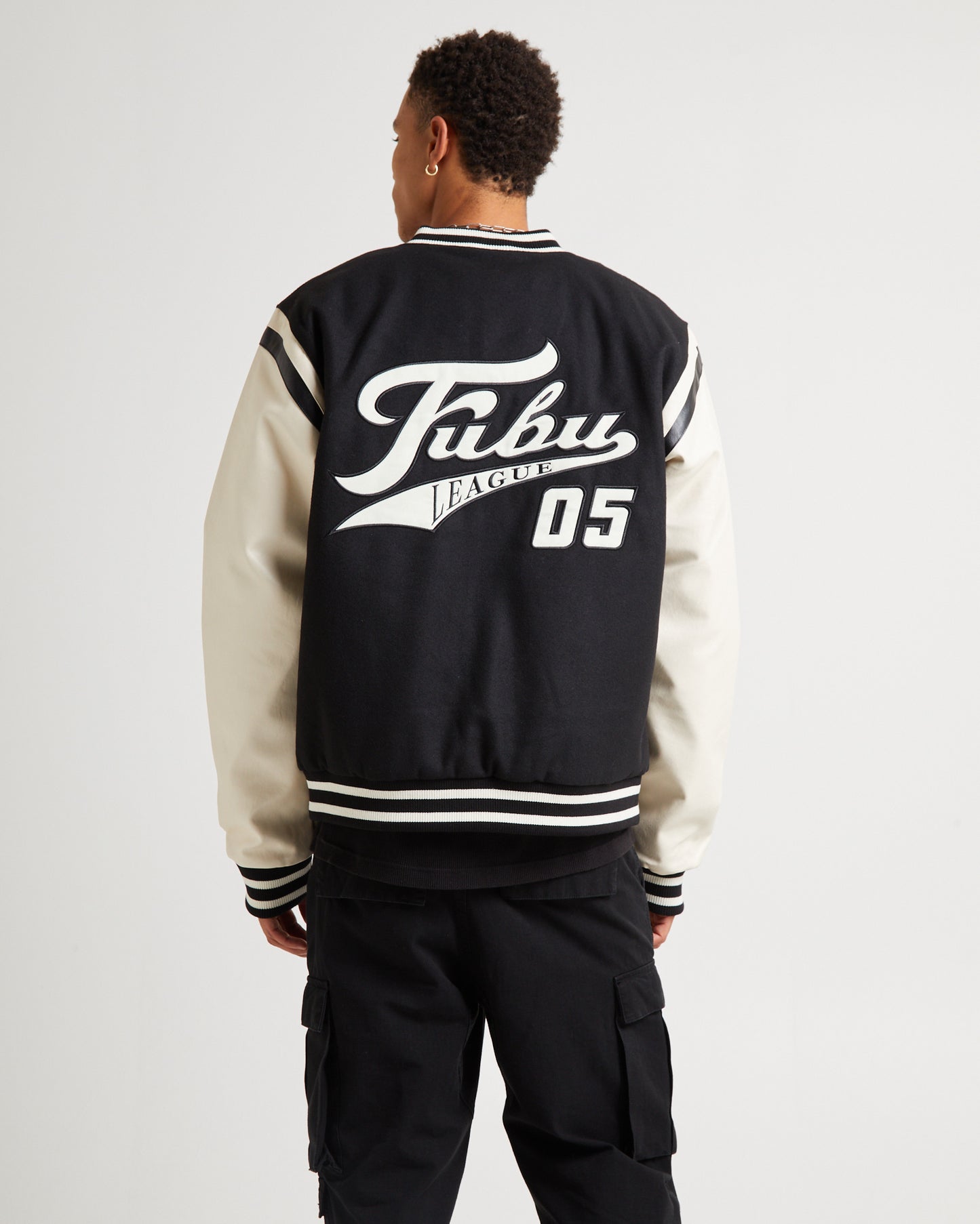 Old English College Jacket Black