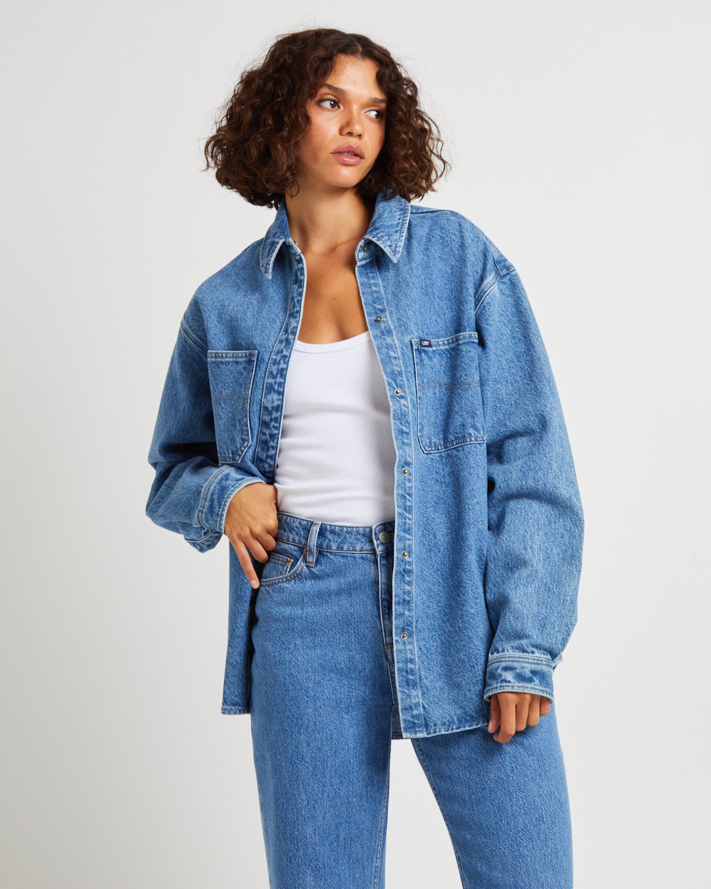 Signature Relaxed Denim Shirt Indigo Rust