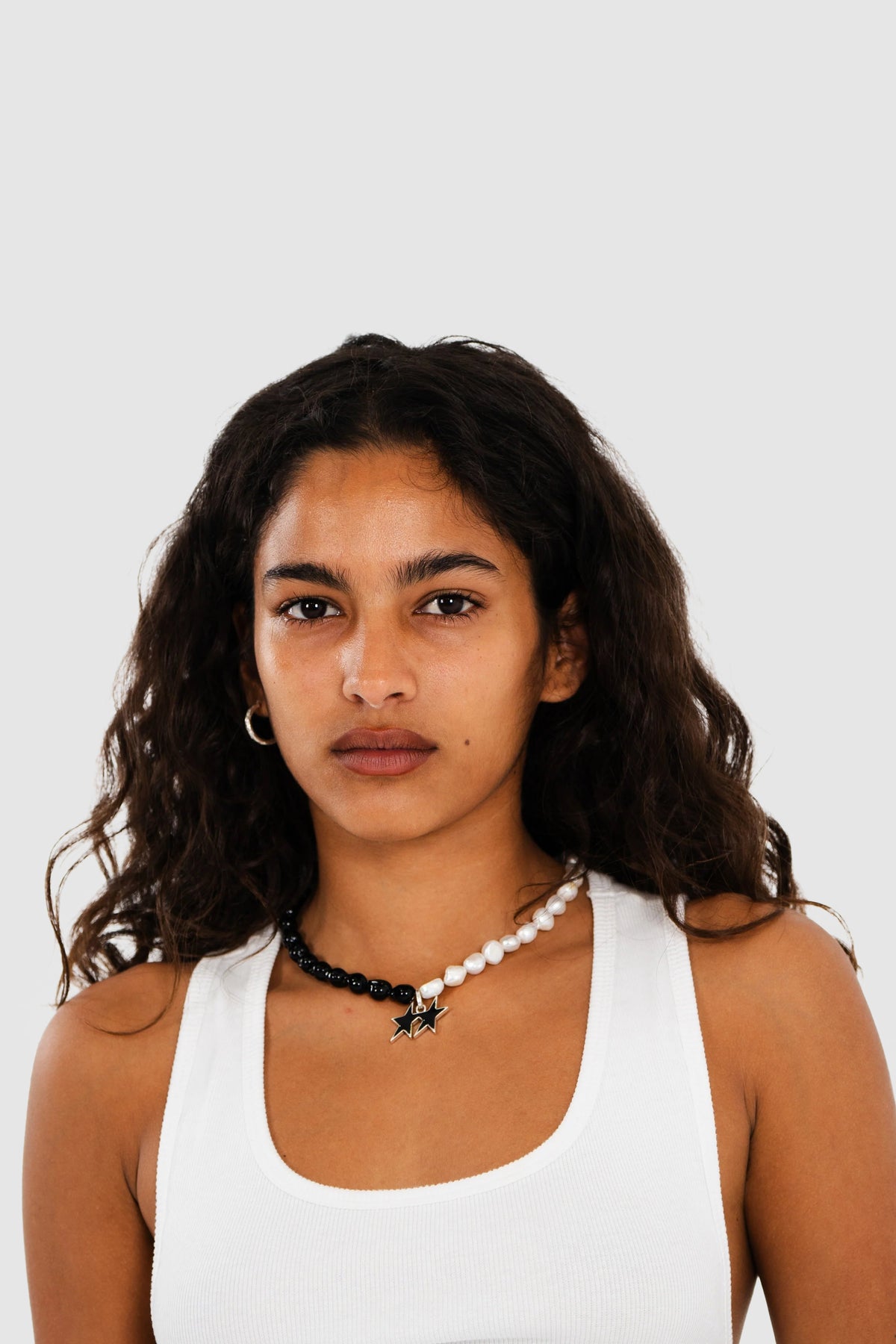 B & W Icon Necklace SILVER