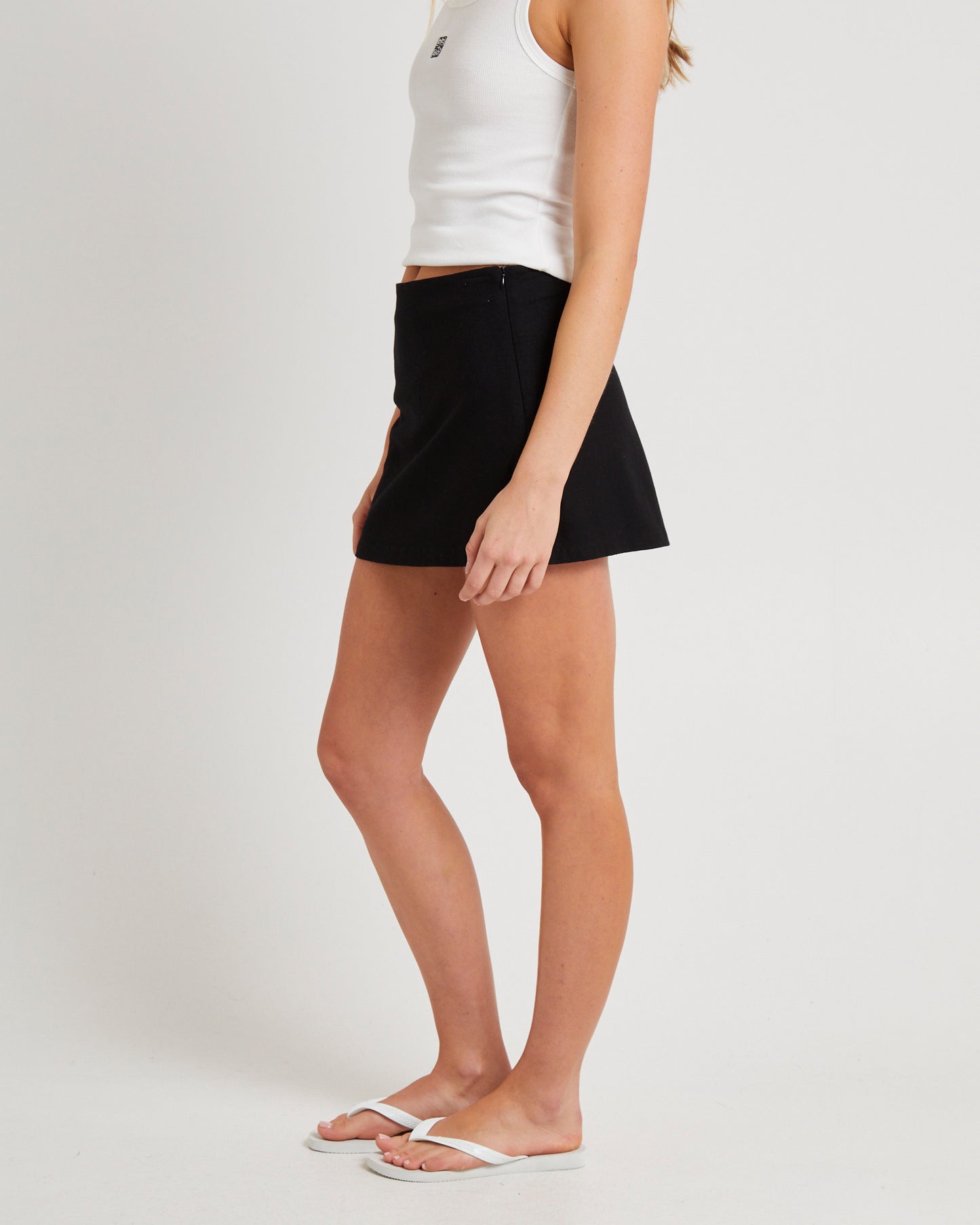 Ella Linen Mini  Skirt