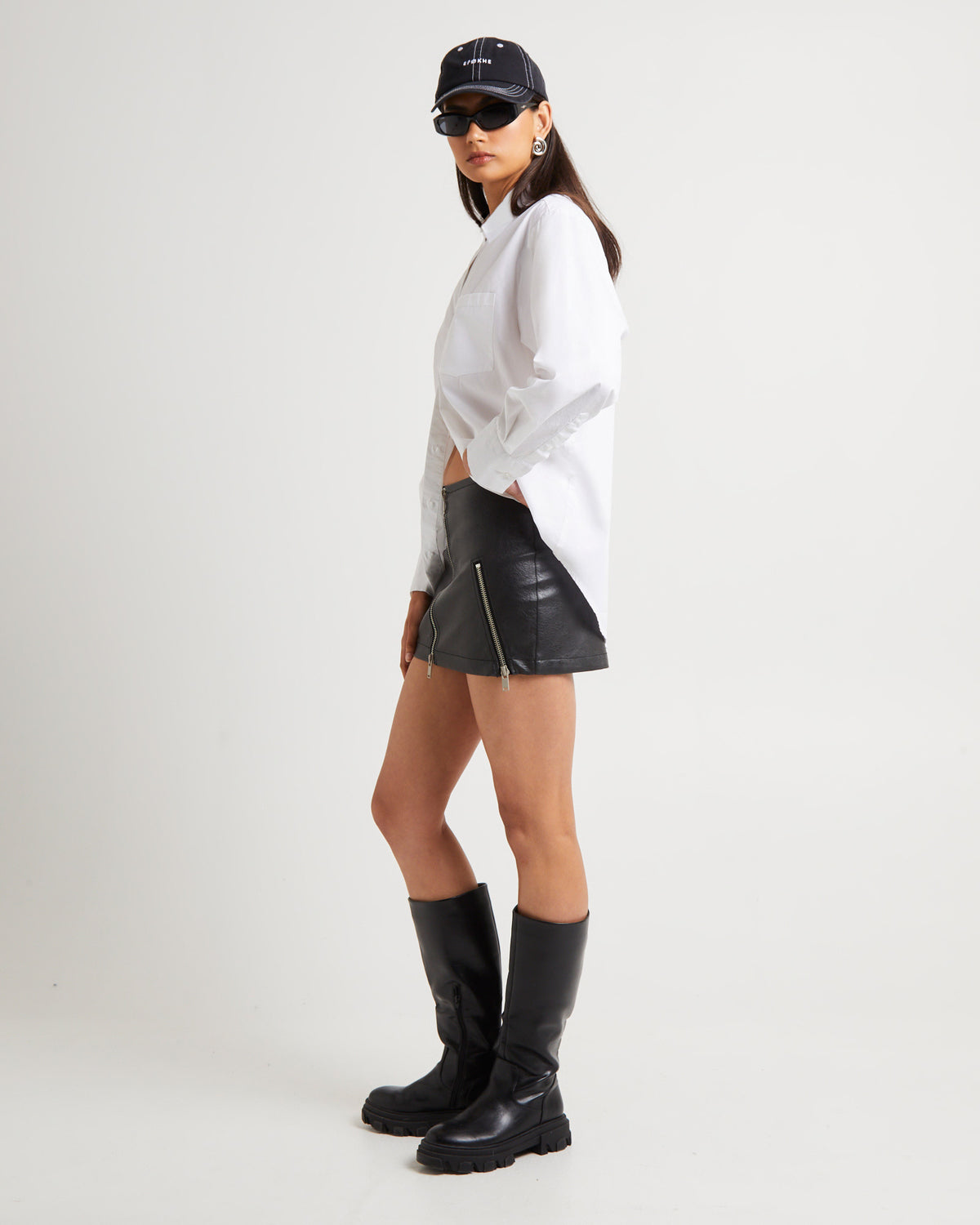 Oversized Poplin Shirt WHITE