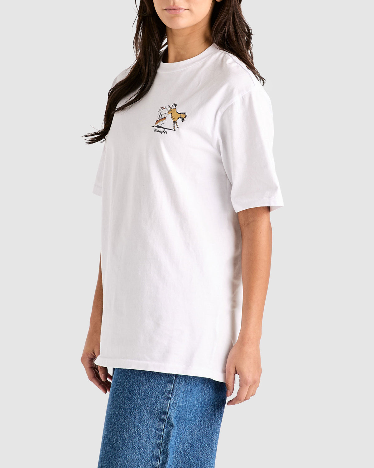 Wrangler x Better Beer Kicked Slacker T-Shirt WHITE